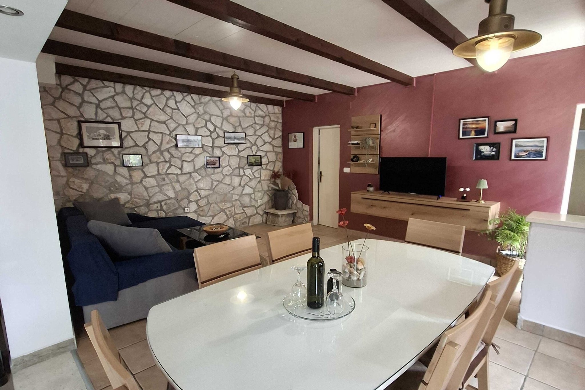Holiday Home Luna - Two Bedroom Holiday Home with Sea View - Chambre