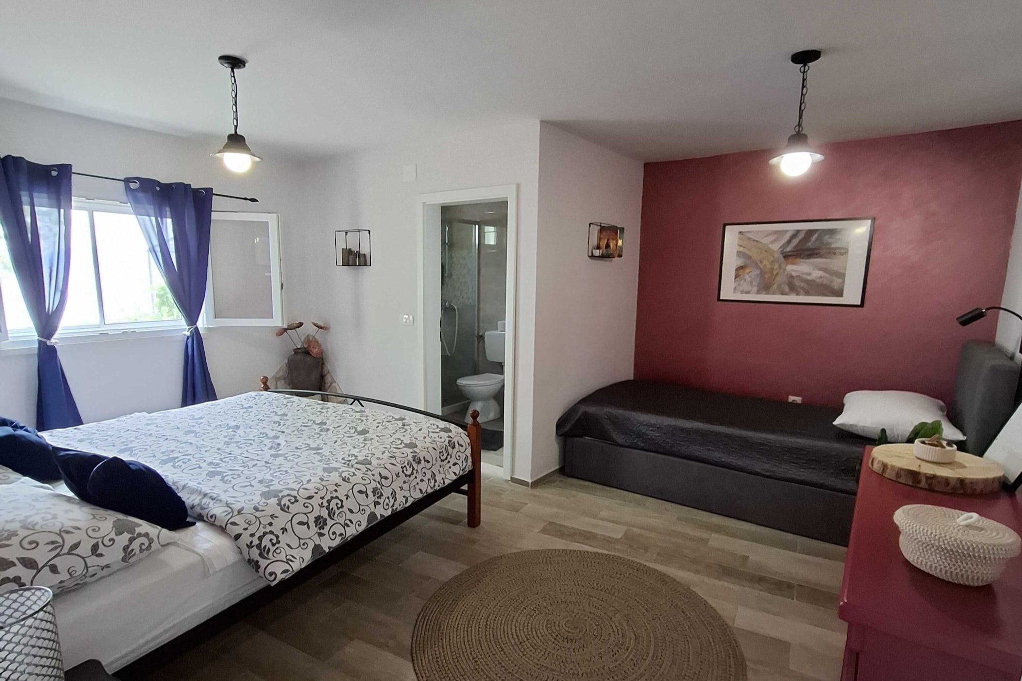 Holiday Home Luna - Two Bedroom Holiday Home with Sea View - Chambre