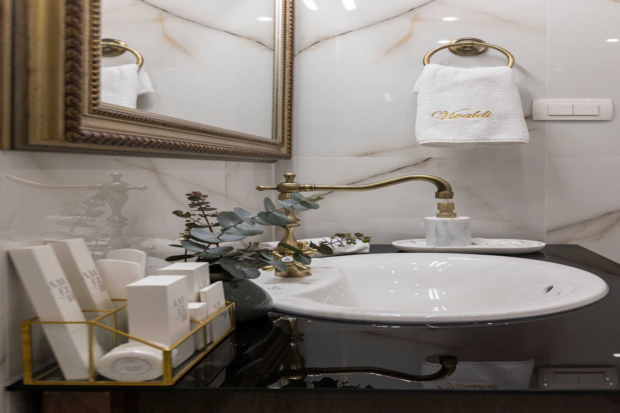 The accommodation is situated inside the city walls, so everything You may need is in 300 meters range.
Situated in the fifth street on the left when coming from Pile, Vivaldi features three lovely double rooms. All rooms come with a safety deposit box, air conditioning, SAT LCD TV, free WiFi, mini bar, electric kettle and private bathroom.
All rooms have underfloor heating.
This lovely double room is perfectly fit for up to two people. It features free WiFi, air conditioning, SAT LCD TV, safety deposit box, mini bar, electric kettle and private bathroom with walk in shower, toilet and hair dryer.
Iron and ironing board are available upon request.
The Old Town’s central street Stradun is just a minute walk away. The accommodation is located just 600 meters from the nearest beach Banje, with many more of them in surrounding area and beautiful island Lokrum just a 15 minutes boat ride away. There is an open-air green market and other shops within walking distance, as well as a bakery, banks and ATM's, cafes, bars and restaurants with local and other cuisine. Famous night club Revelin, located inside the old fort, is just 400 meters away.
There is no need for public transit while you're staying here, but if you want to see other parts of the town, for example peaceful Lapad Bay, you can be there in a 10 minute drive.
Taxi and bus station are 5 minute walk from the property.
Dubrovnik Bus Station and Ferry Port, connecting the mainland with various Dalmatian islands, are 10 minutes ride from the apartment, while Dubrovnik Airport is 20 km away.