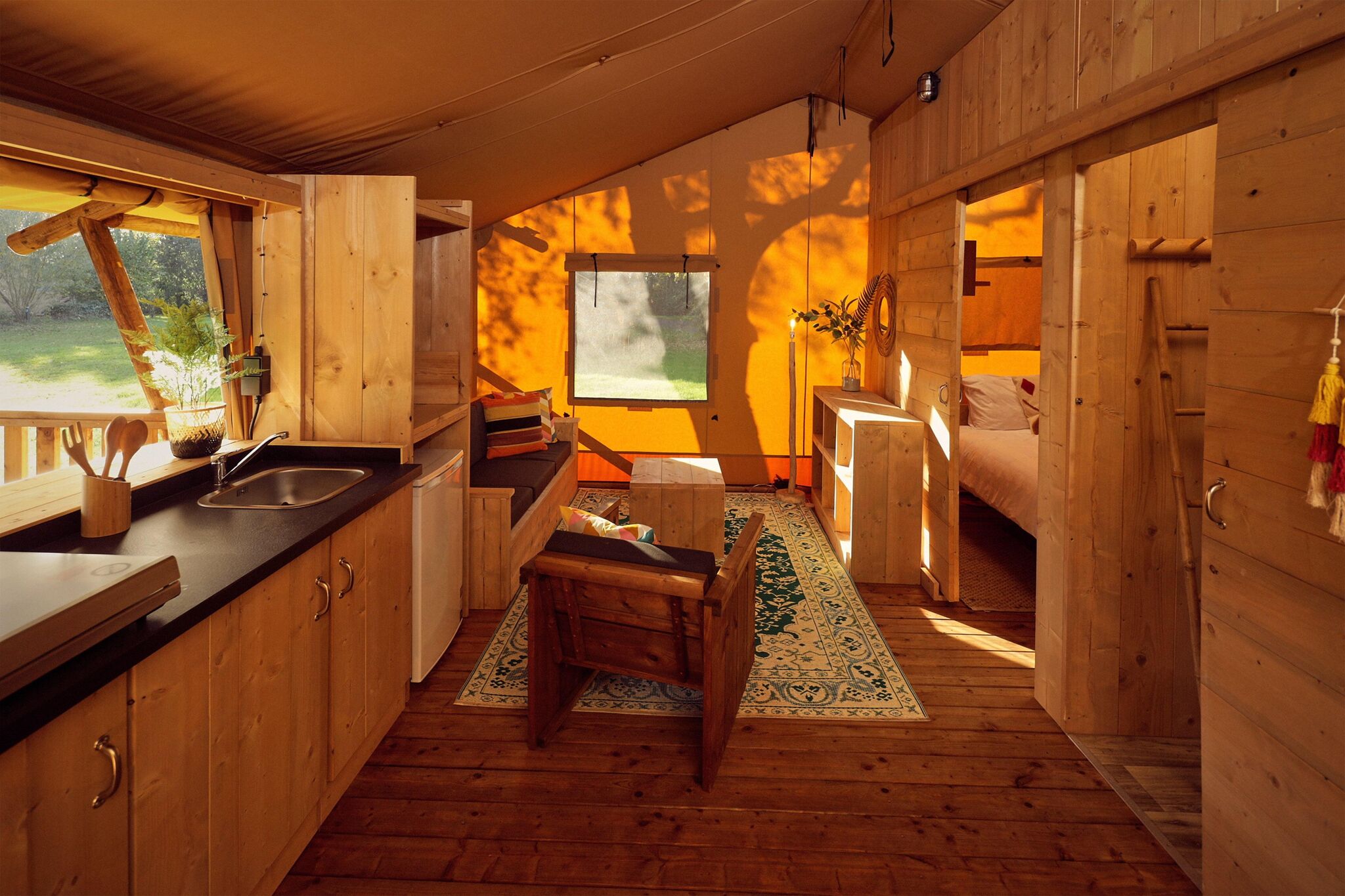 Luxury glamping in the Horsterwold