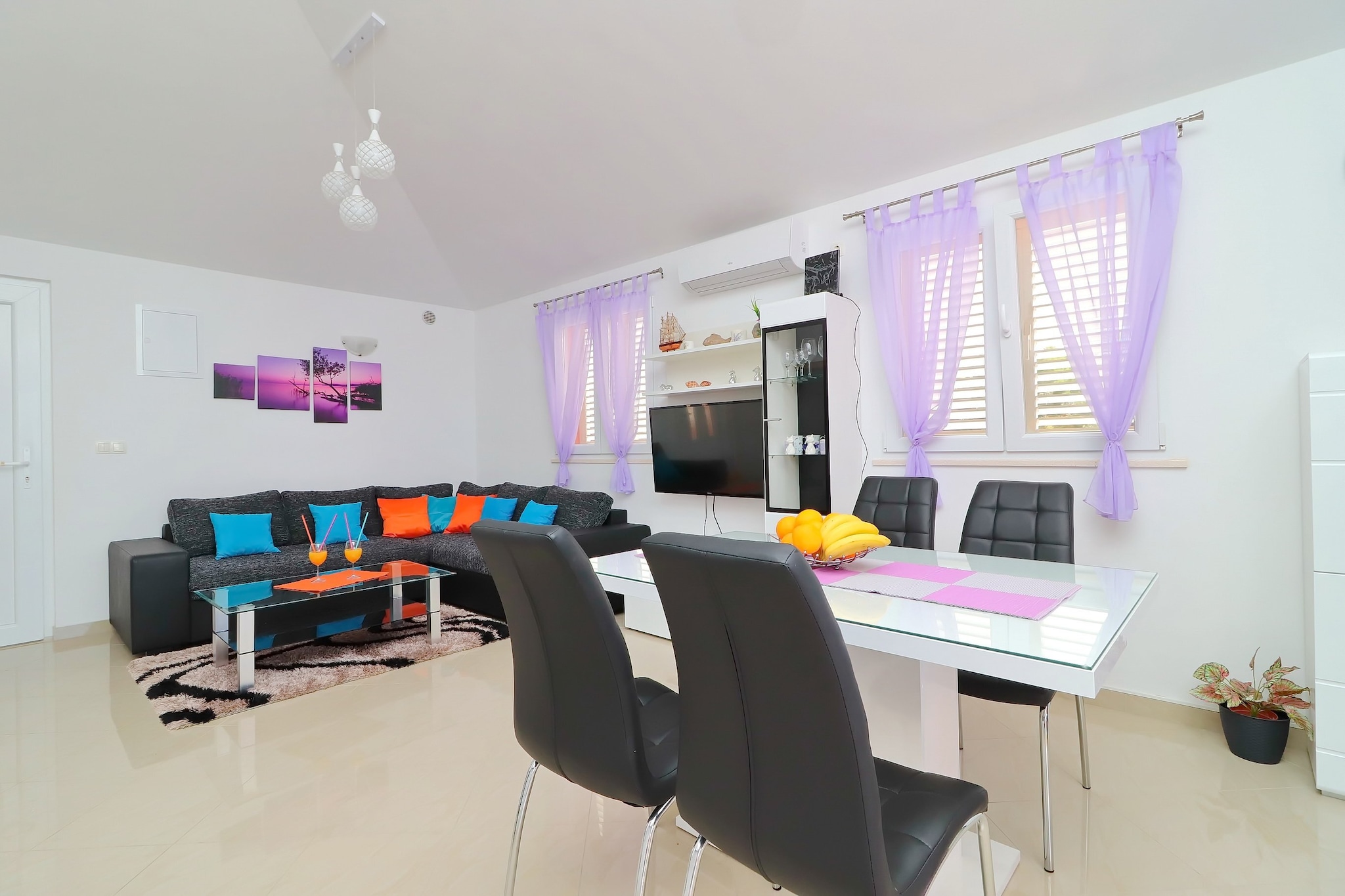 Holiday Home Adriatic View consist of three self-catering apartments equipped with free WiFi, kitchens and private bathrooms. The house is located on the beachfront, so the guests can enjoy sun and sea during their vacation.

Free private parking is possible on site.

This five-bedroom holiday home with swimming pool features free WiFi, air-conditioning and lovely terrace overlooking the sea. Kitchen is fitted with oven, stove, dishwasher, refrigerator, freezer, microwave, toaster, water kettle and dining area; while four private bathrooms comes with shower and hair dryer.  Towels and shampoo are provided.

Holiday Home Adriatic View is located in quite little area of Karbuni-Zaglav, approximately 8 km away from Blato on the island of Korčula. Vela Luka is 7 km away, while the historic fortified town Korčula is 20 km away.

Vela Luka ferry port is 8 km away from the property.