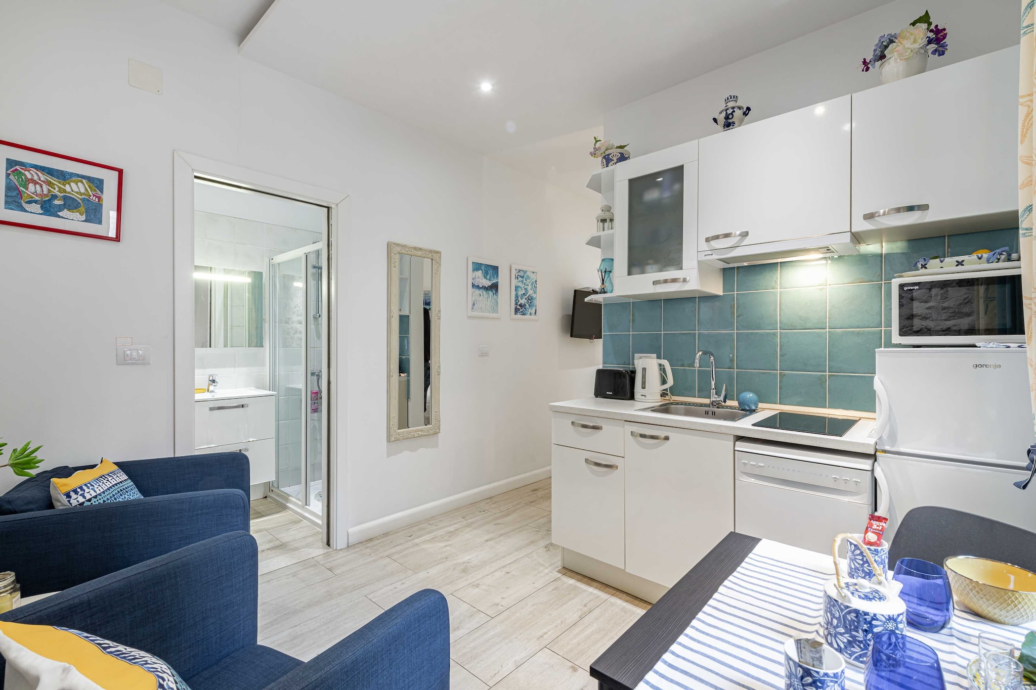 L & L Old Town Apartments - Studio Apartment ( Lacroma)-Keuken