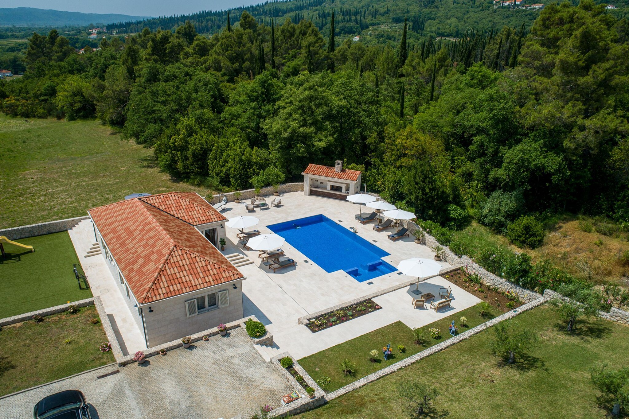 Villa Ivić-Two Bedroom Villa with Swimming Pool-Uitzicht