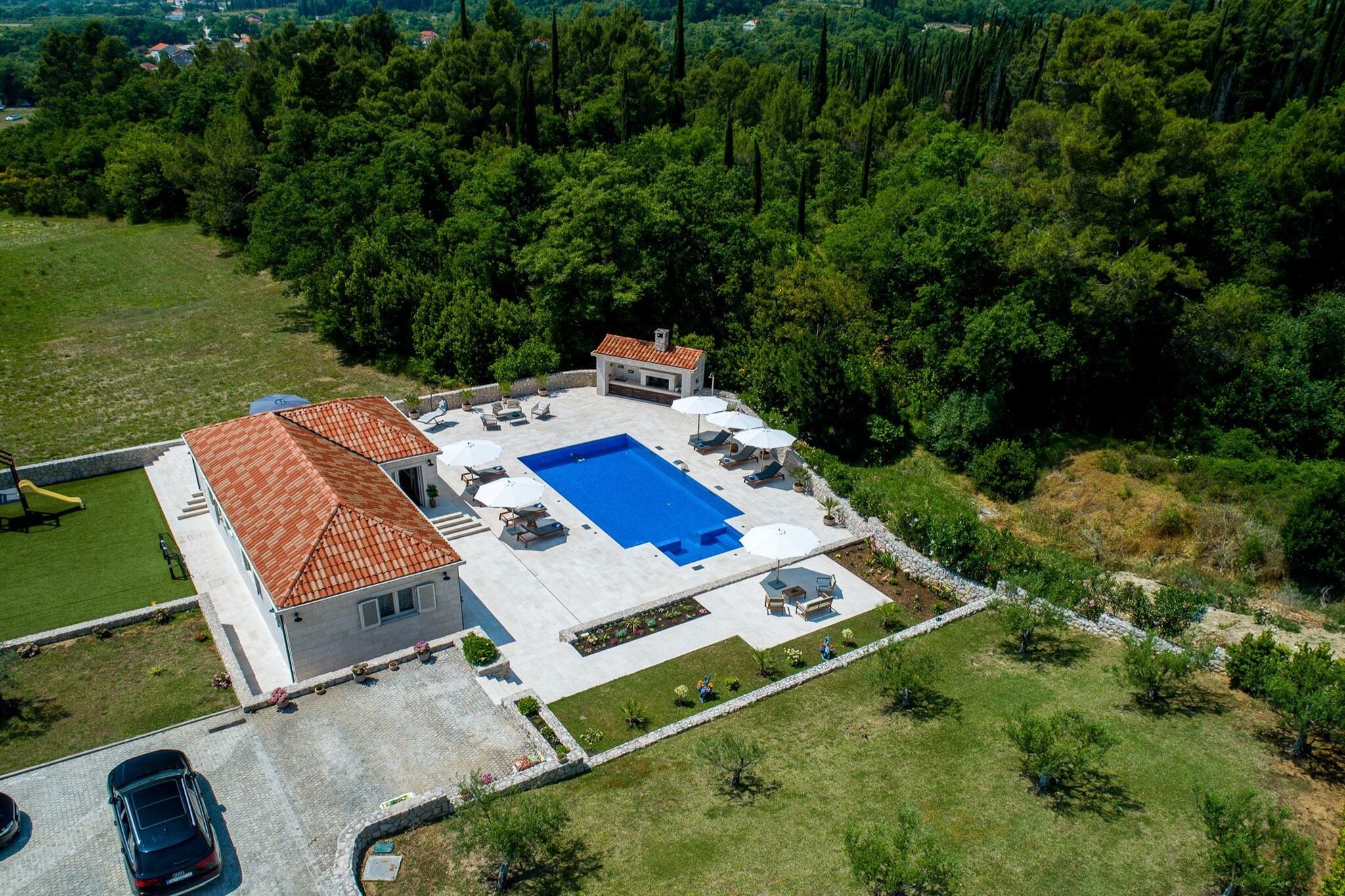 Villa Ivić-Two Bedroom Villa with Swimming Pool-Uitzicht