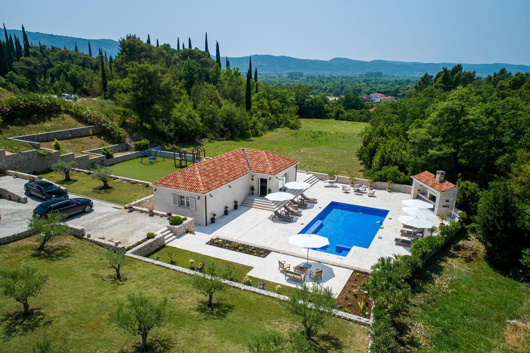 Villa Ivić-Two Bedroom Villa with Swimming Pool-Uitzicht