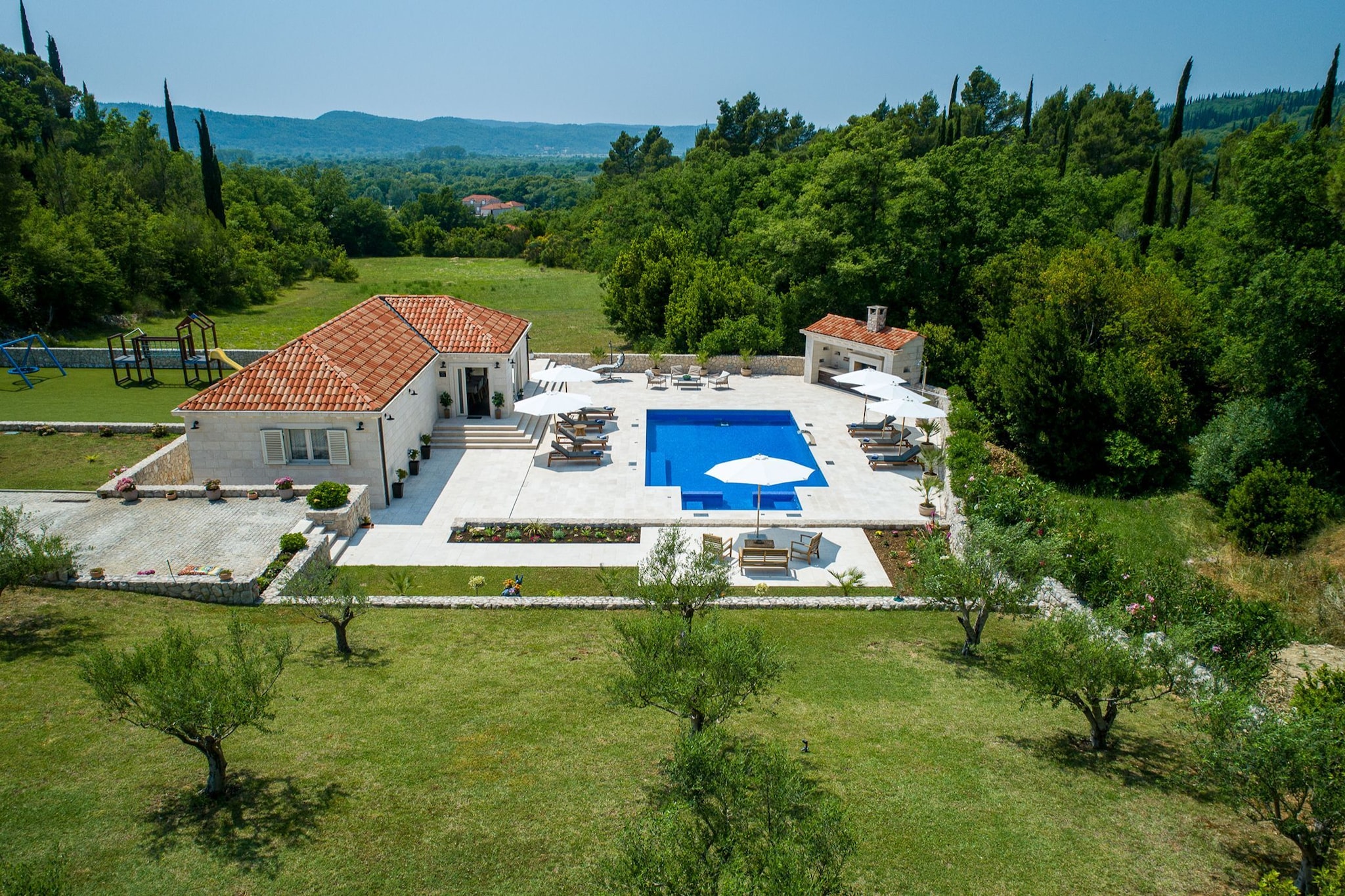 Villa Ivić-Two Bedroom Villa with Swimming Pool-Uitzicht