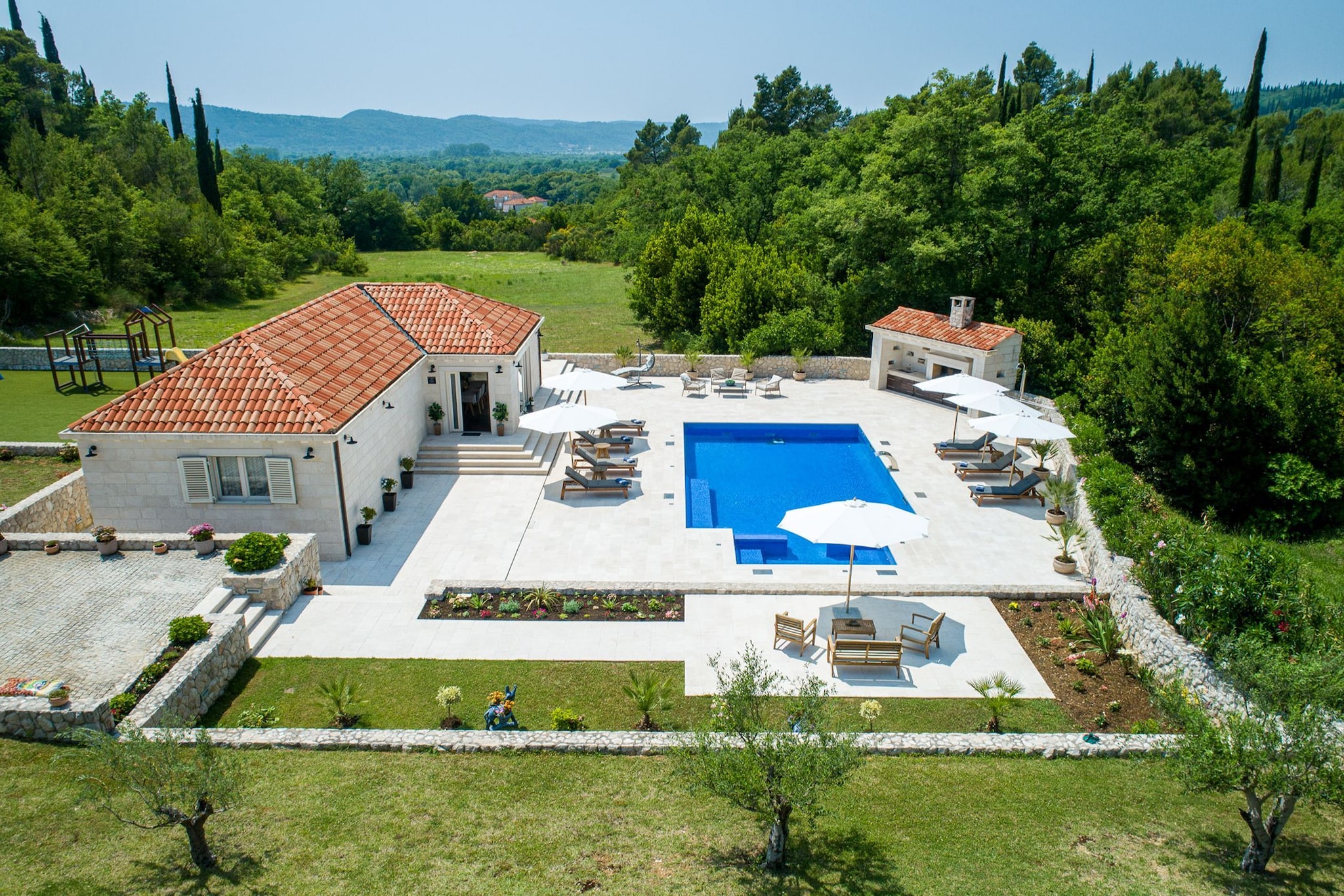 Villa Ivić-Two Bedroom Villa with Swimming Pool-Uitzicht