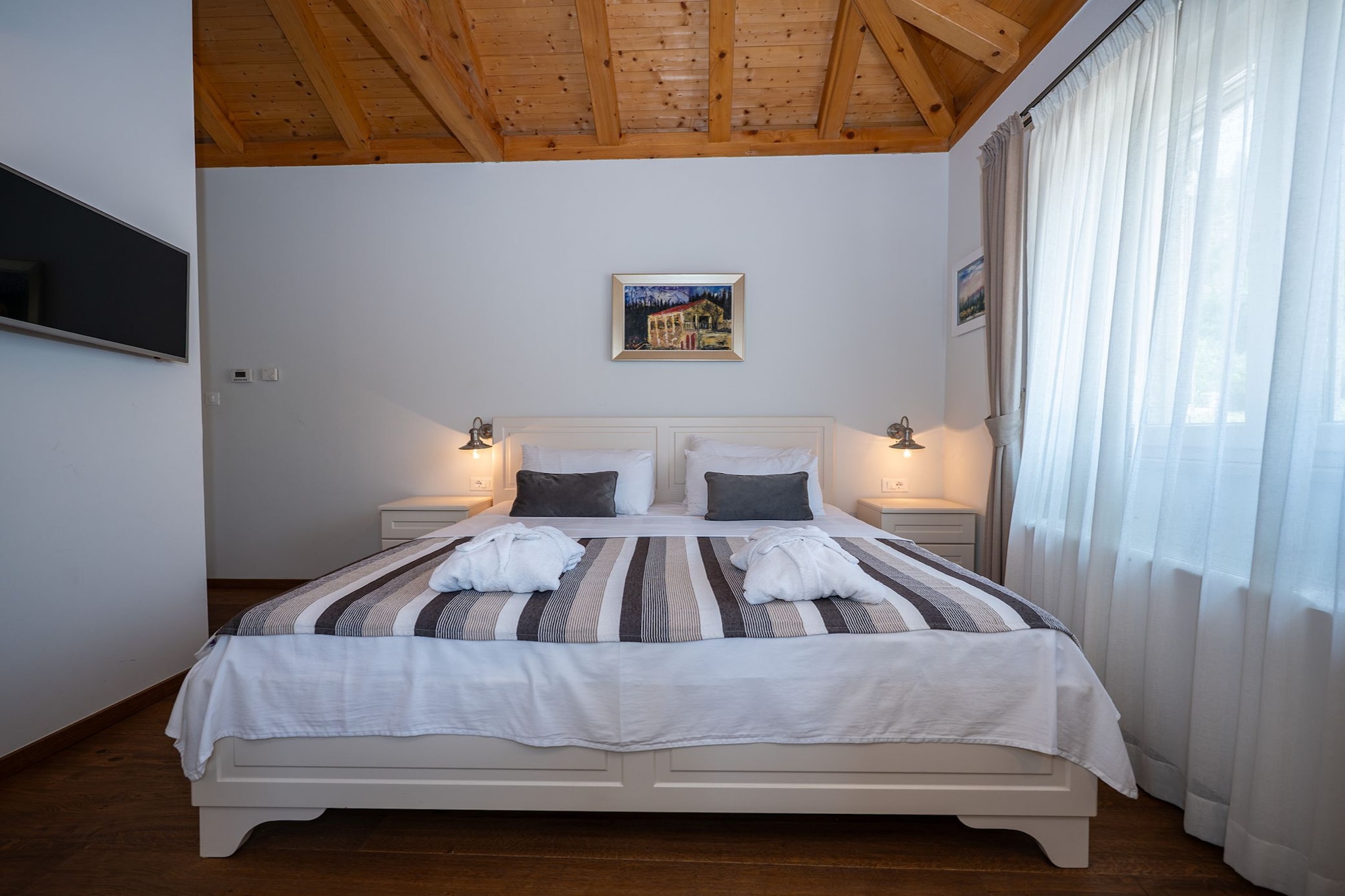 Villa Ivić-Two Bedroom Villa with Swimming Pool-Slaapkamer