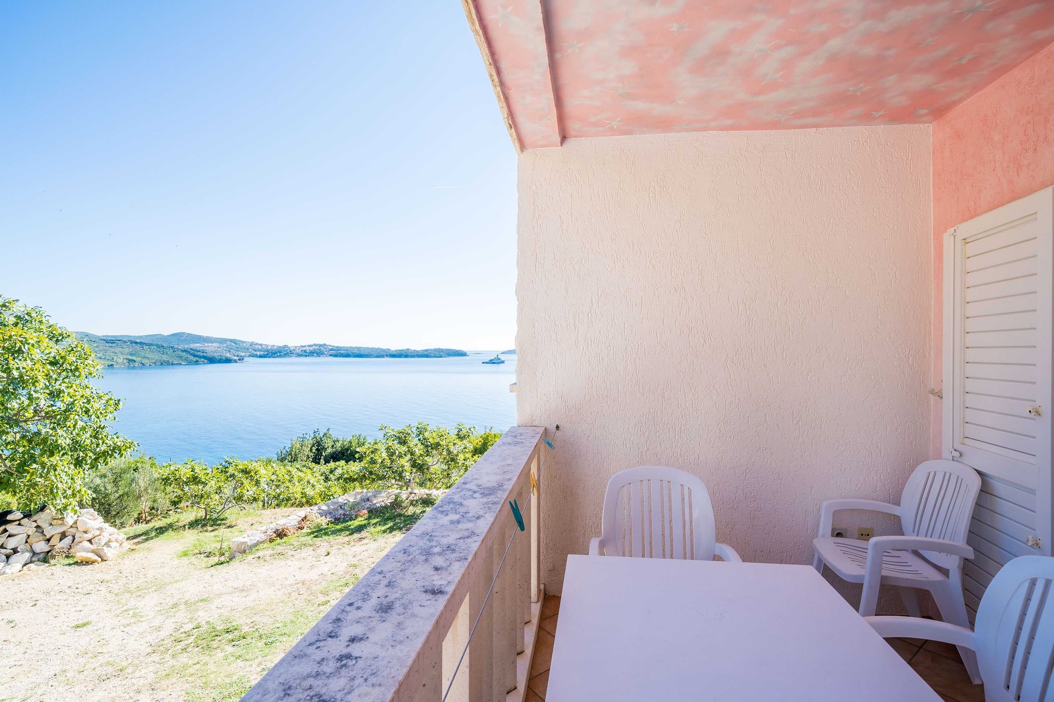 Apartments Marnic Blue Chill-Comfort One Bedroom Apartment  with Balcony and Sea View(A4)-Terrasbalkon