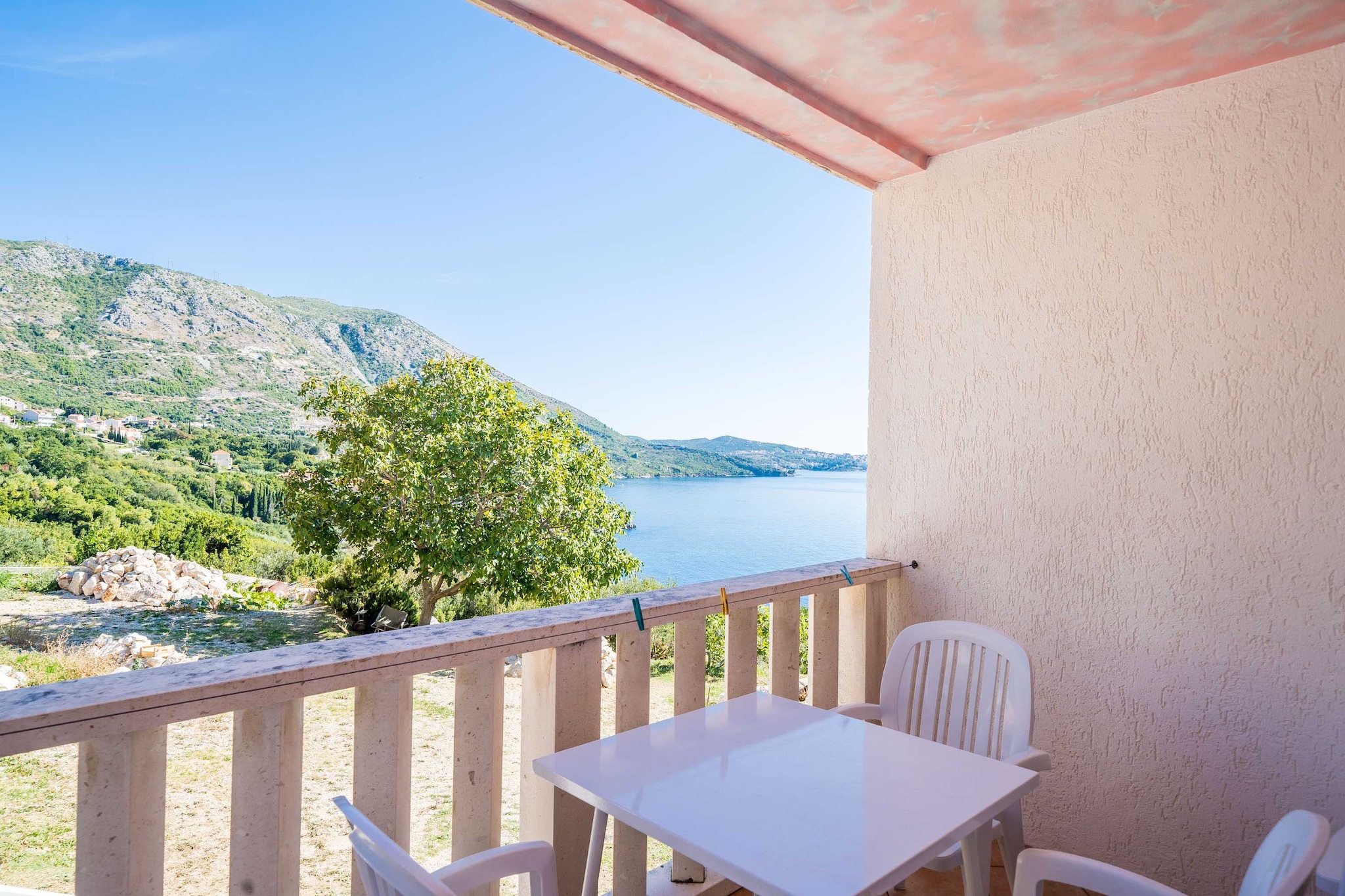 Apartments Marnic Blue Chill-Comfort One Bedroom Apartment  with Balcony and Sea View(A4)-Terrasbalkon