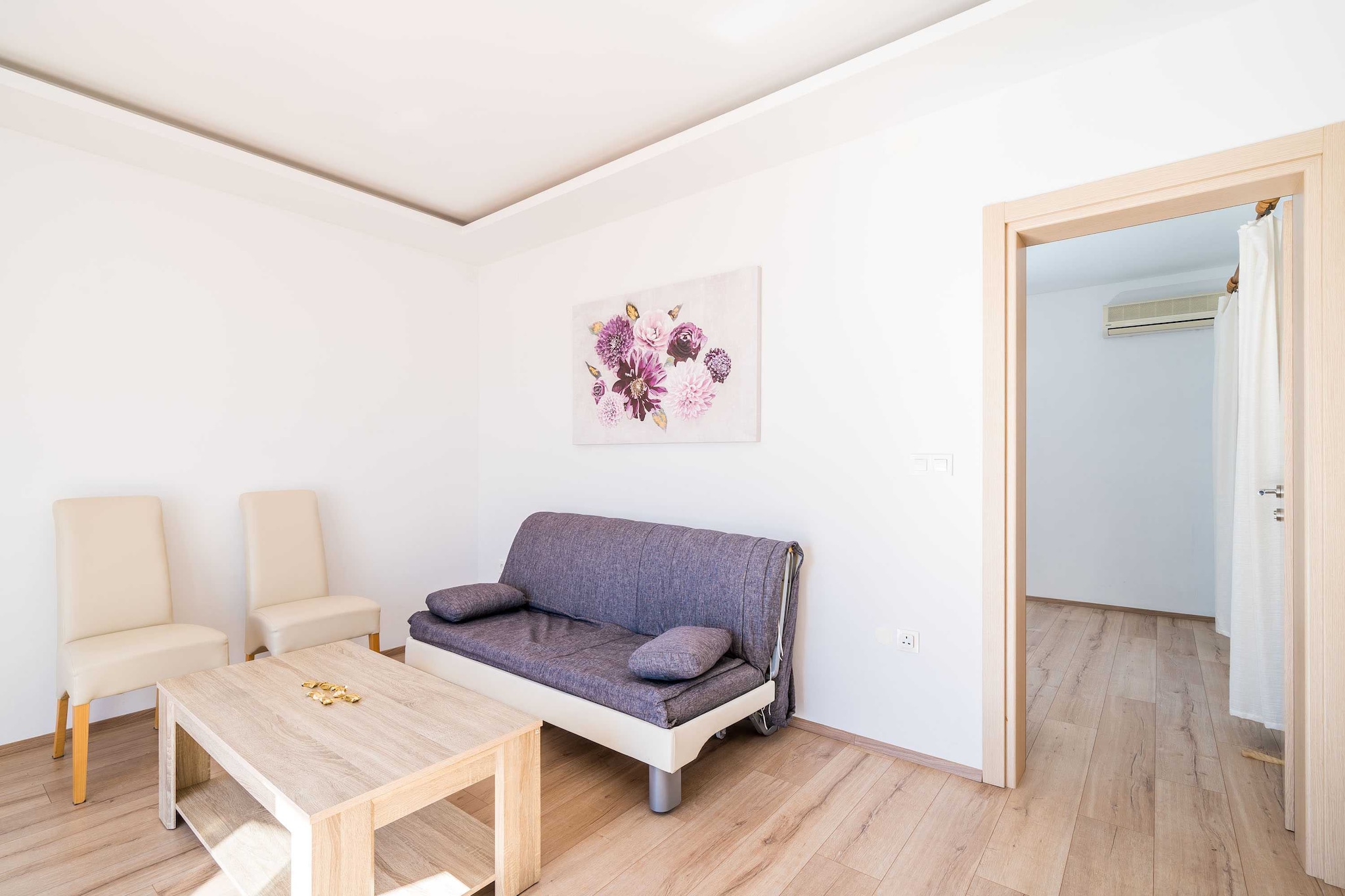 Apartments Marnic Blue Chill-Comfort One Bedroom Apartment  with Balcony and Sea View(A4)-Woonkamer