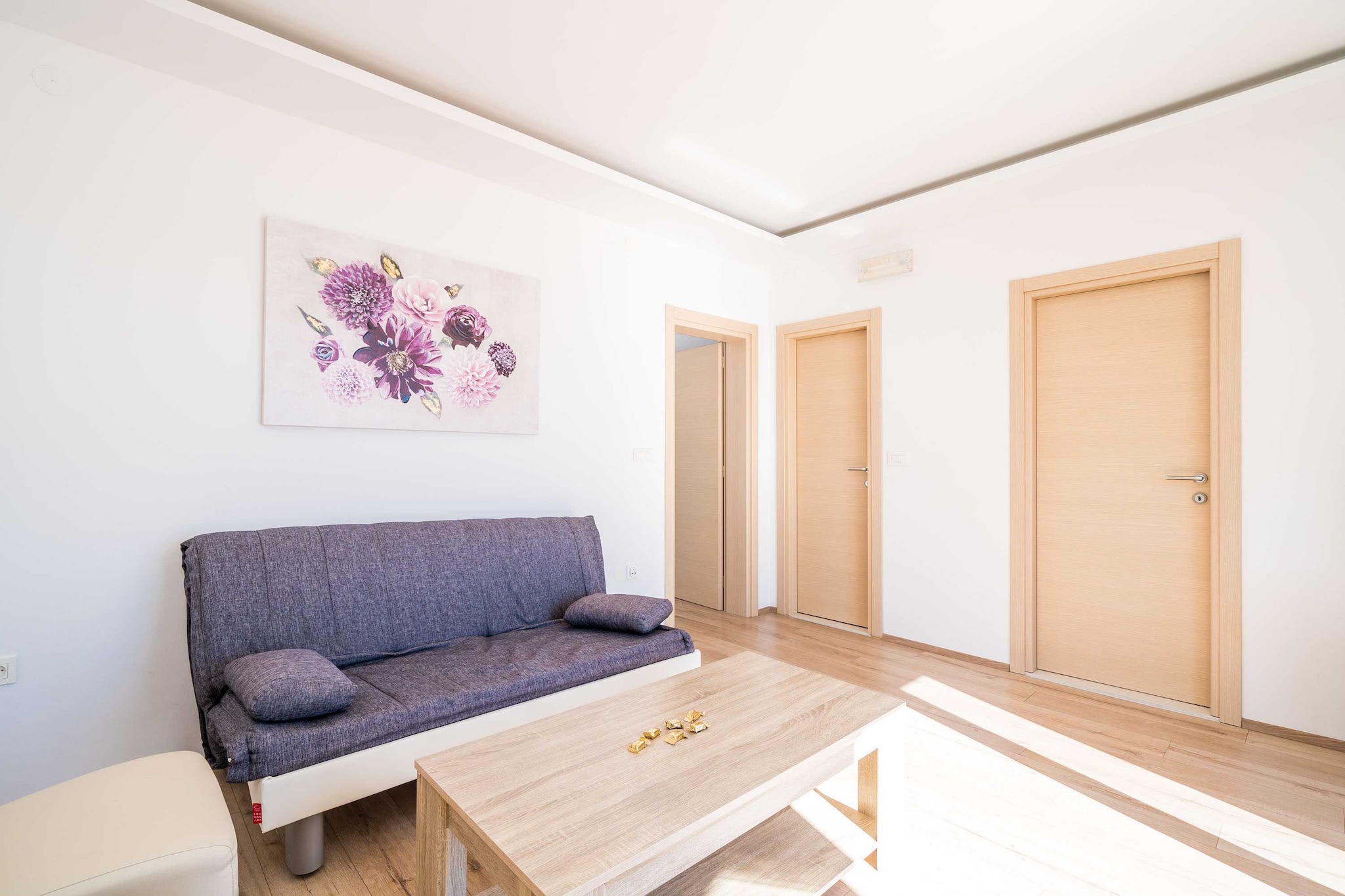 Apartments Marnic Blue Chill-Comfort One Bedroom Apartment  with Balcony and Sea View(A4)-Woonkamer