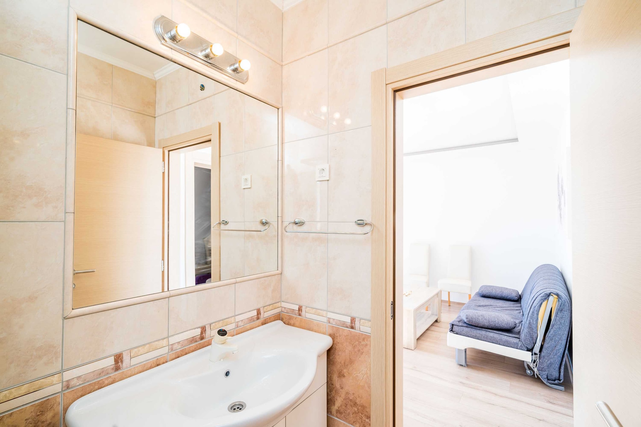 Apartments Marnic Blue Chill-Comfort One Bedroom Apartment  with Balcony and Sea View(A4)-Badkamer