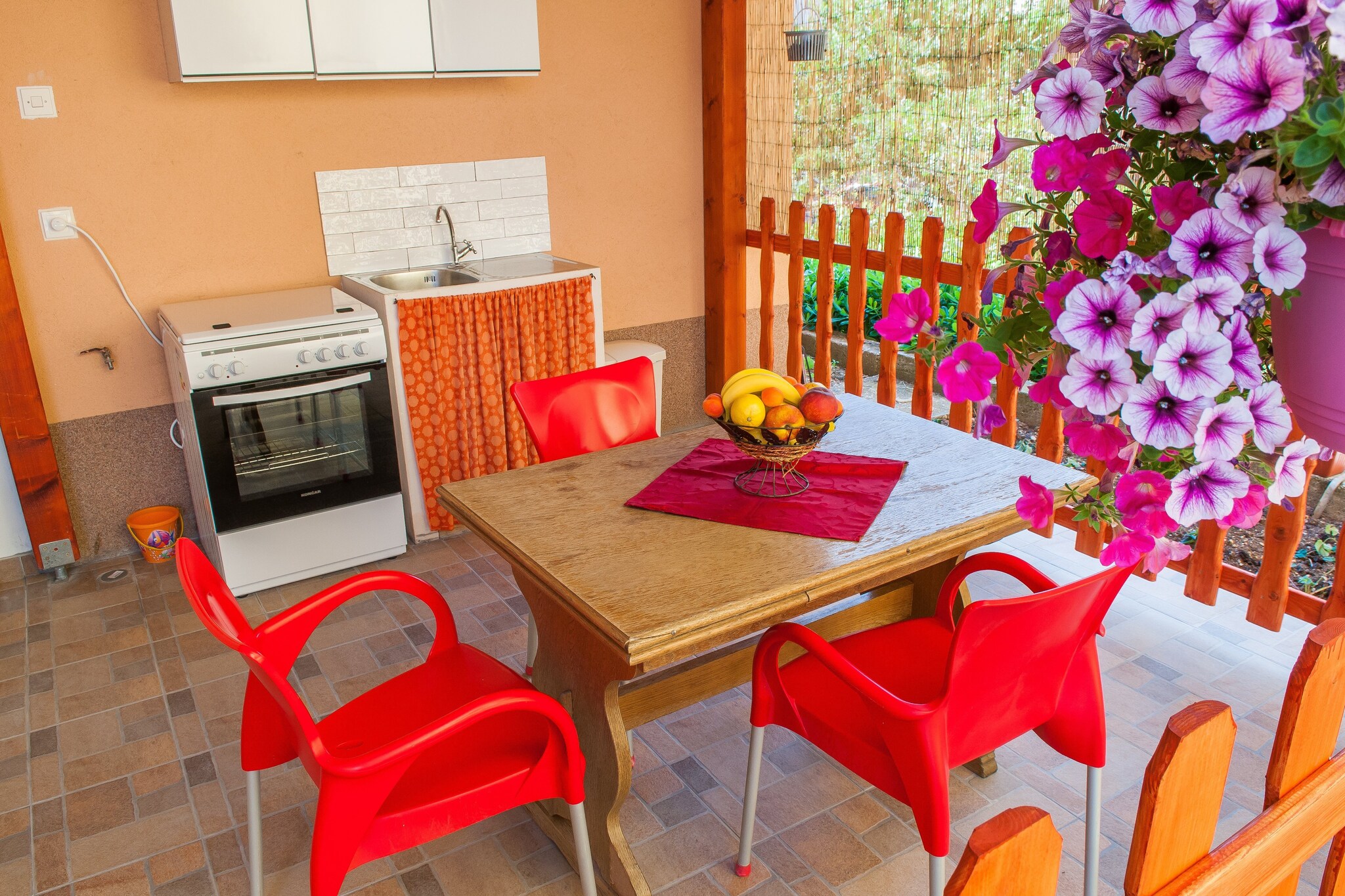 Apartments Anita-Triple room with terrace-Terras