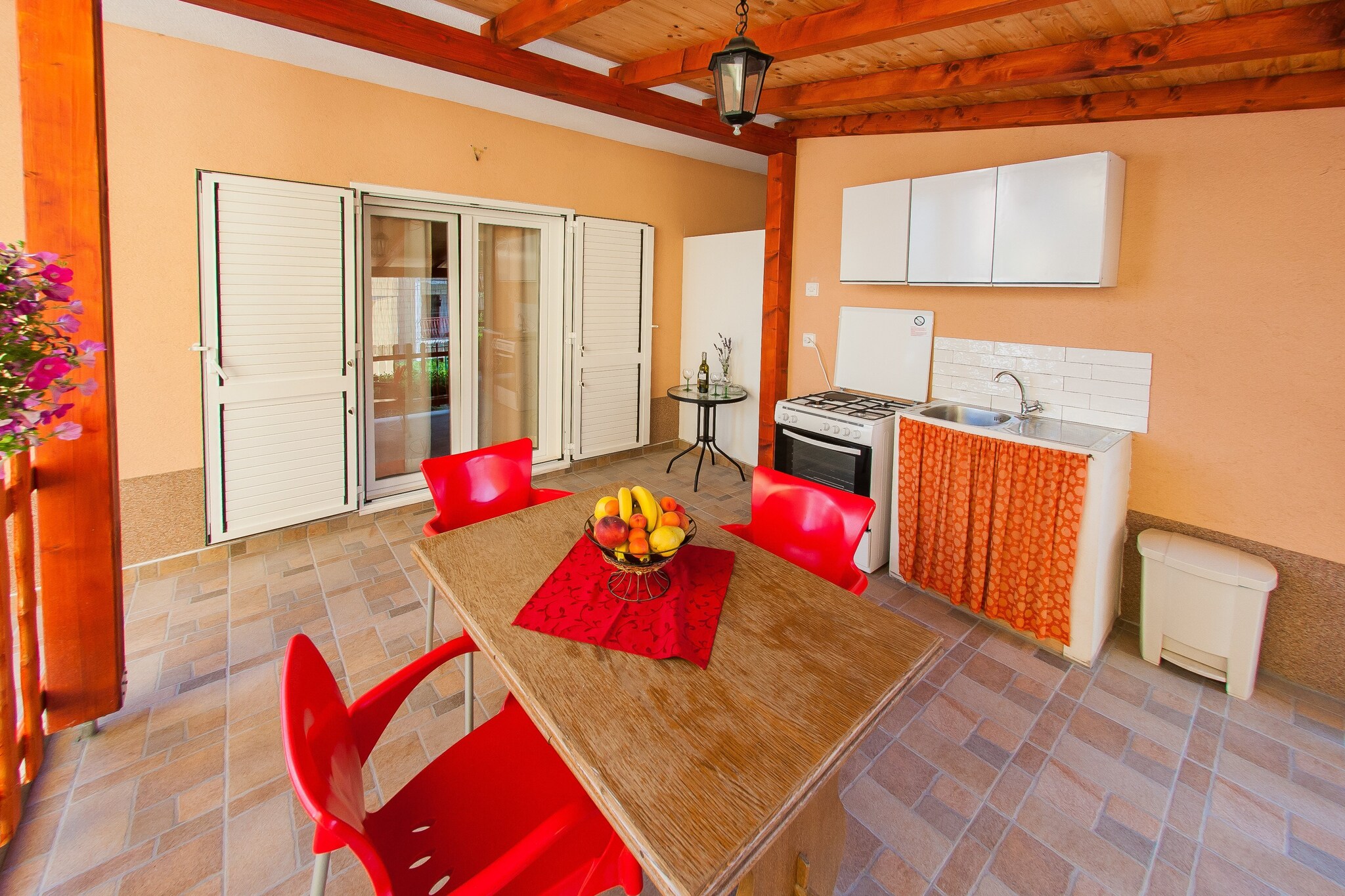 Apartments Anita-Triple room with terrace-Terras