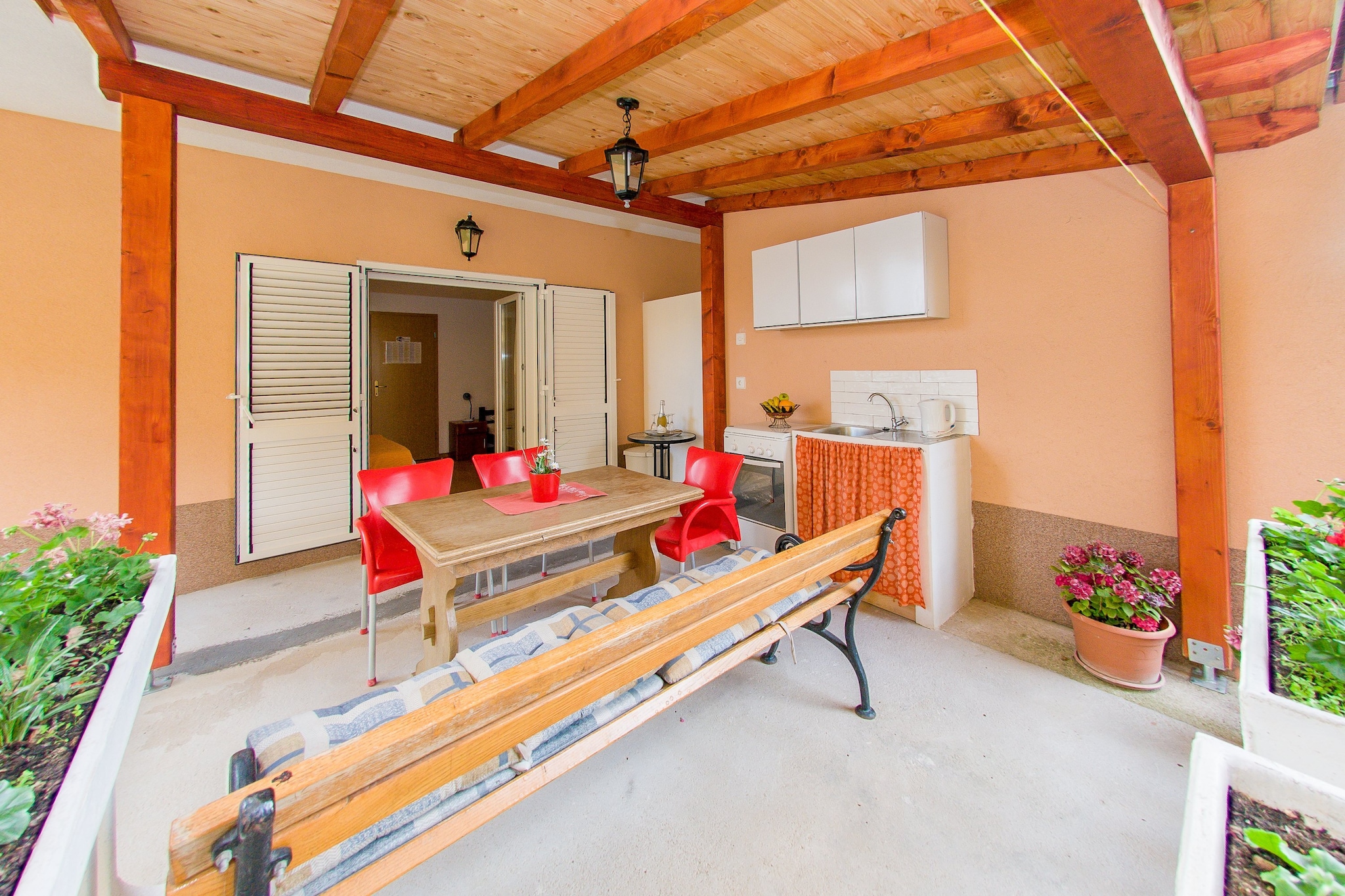 Apartments Anita-Triple room with terrace-Terras