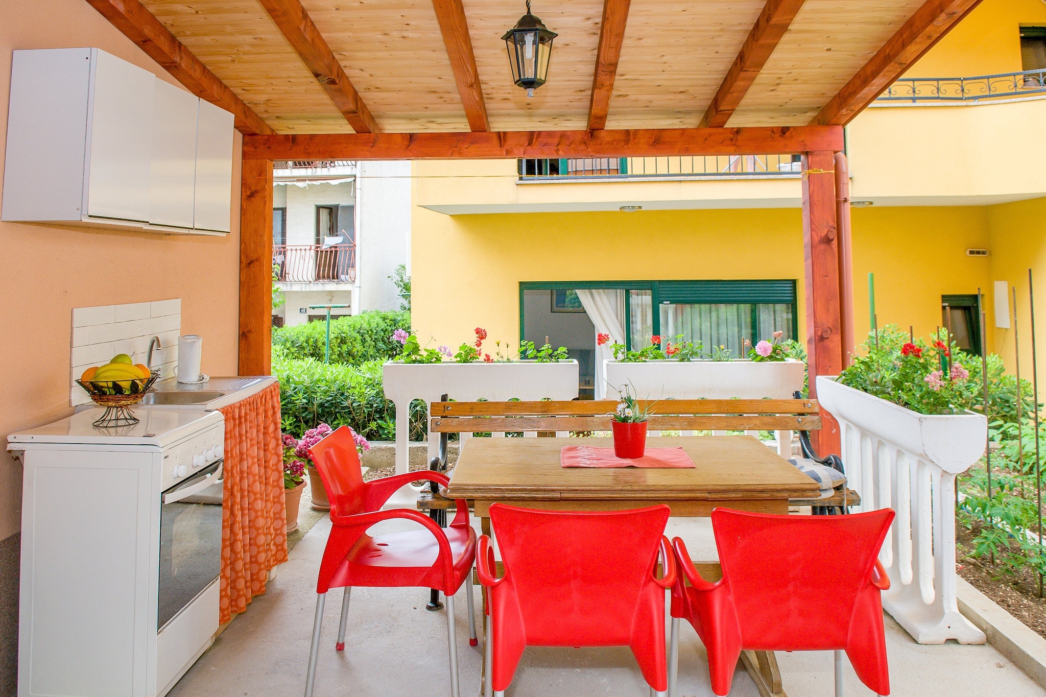 Apartments Anita-Triple room with terrace-Terras