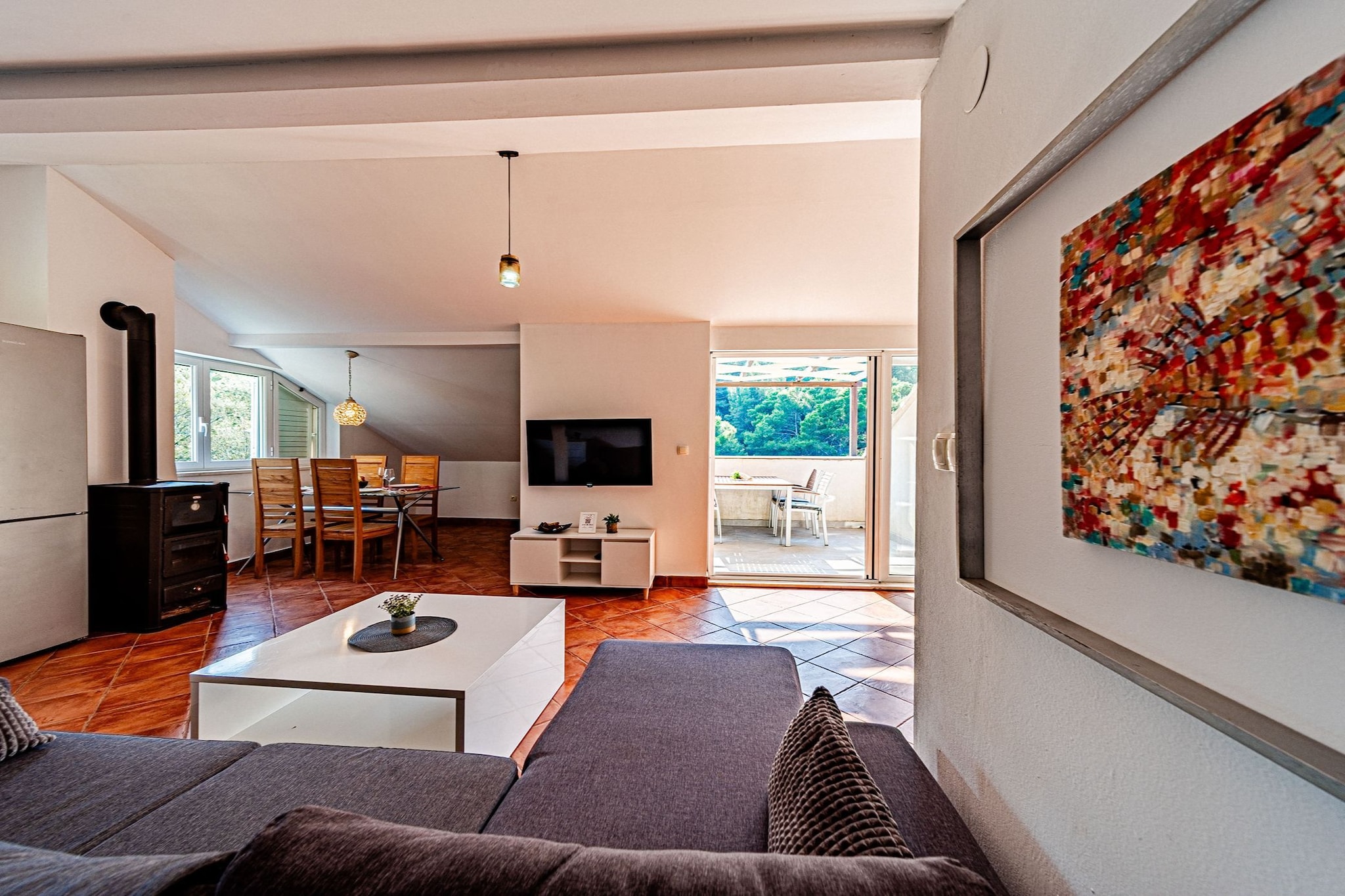 Holiday Home Island Gem - Five  Bedroom Apartment - Woonkamer