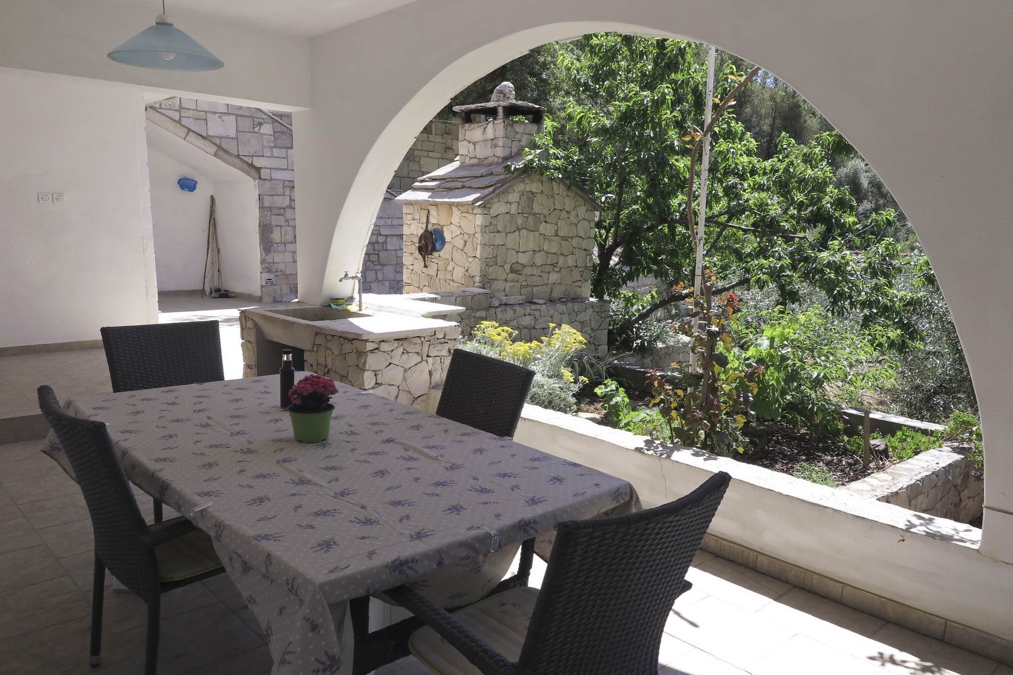 Holiday Home Maja - Four bedroom house with sea view-Terras
