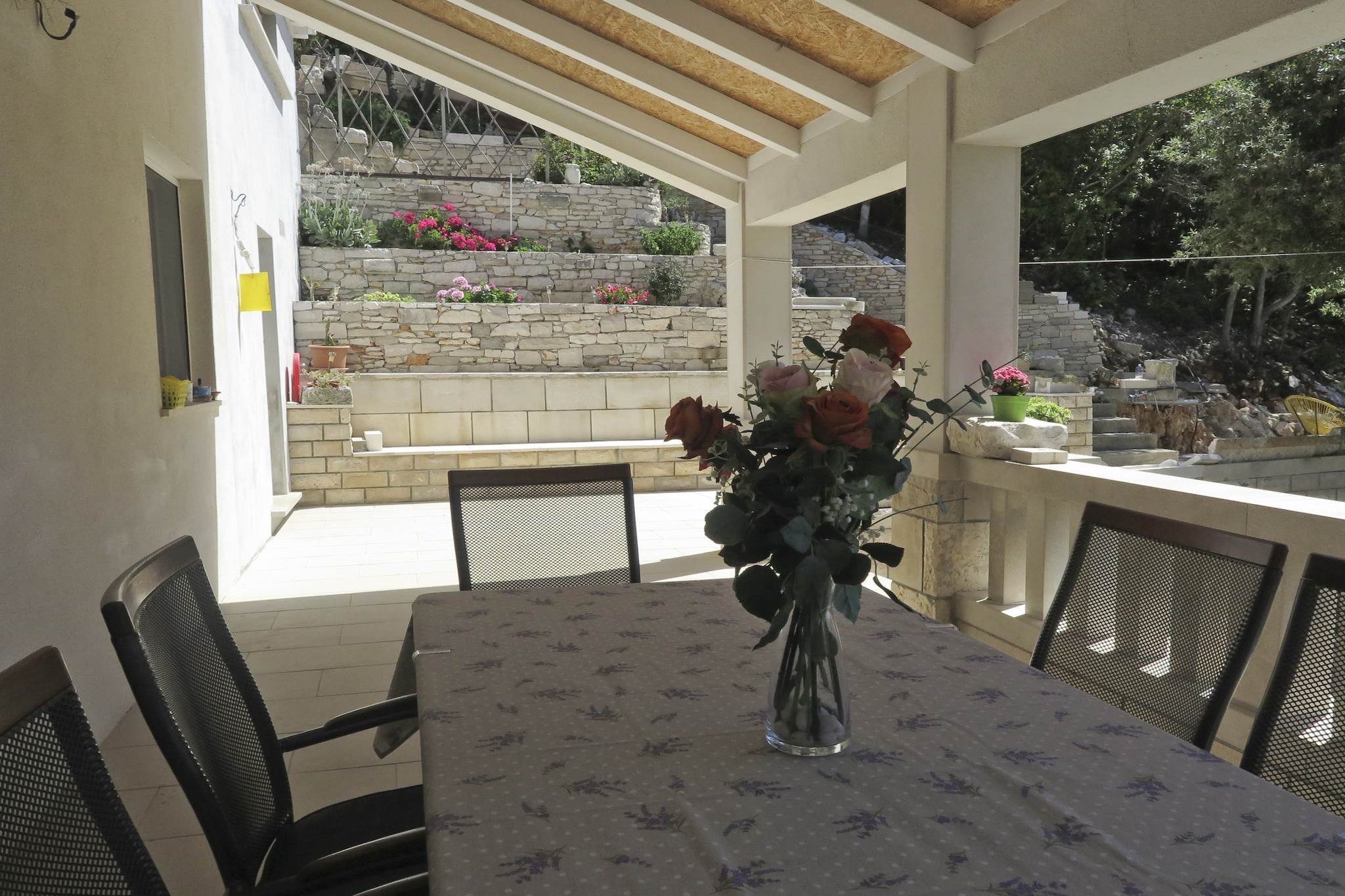 Holiday Home Maja - Four bedroom house with sea view-Terras