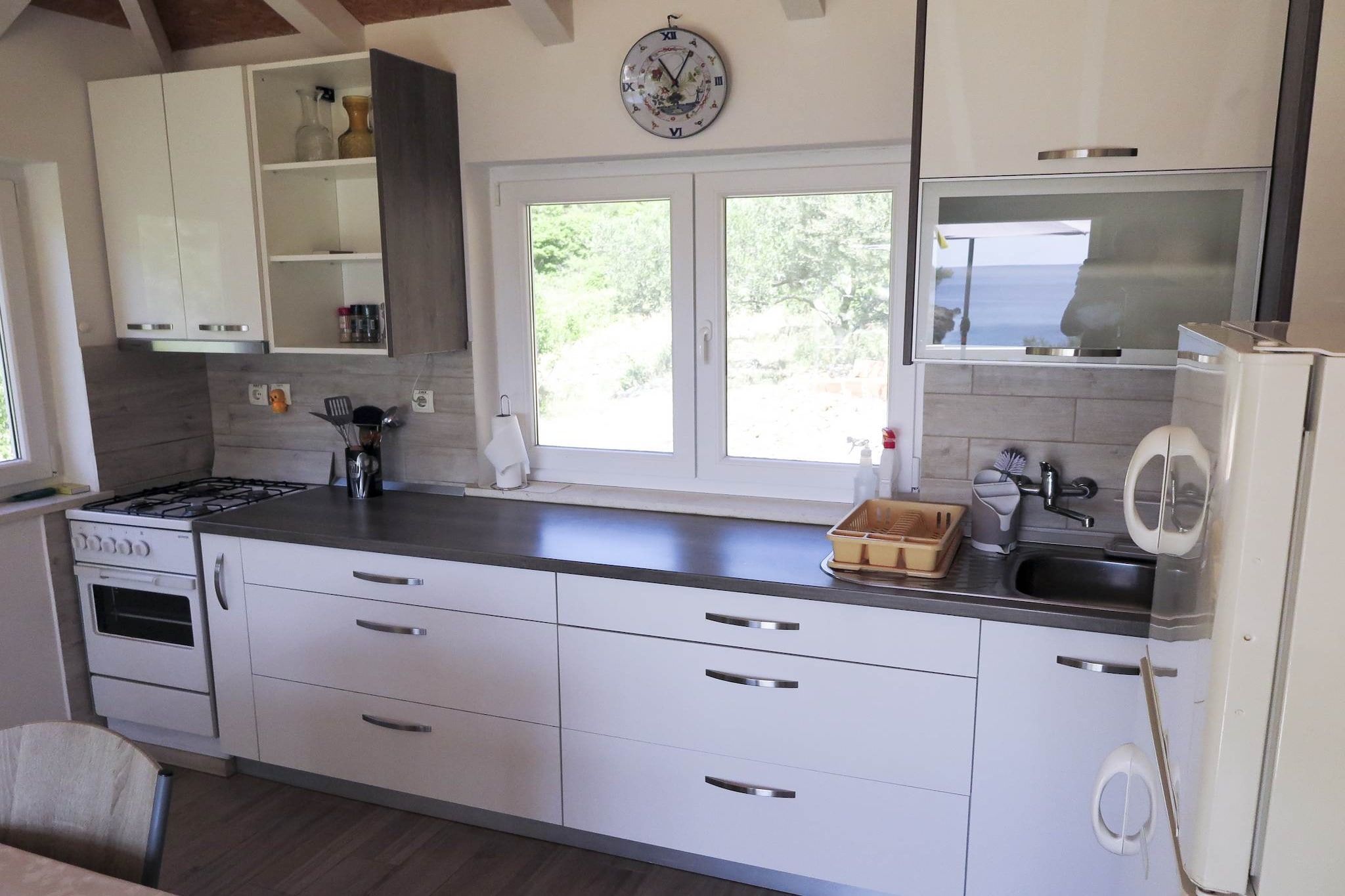 Holiday Home Maja - Four bedroom house with sea view-Keuken