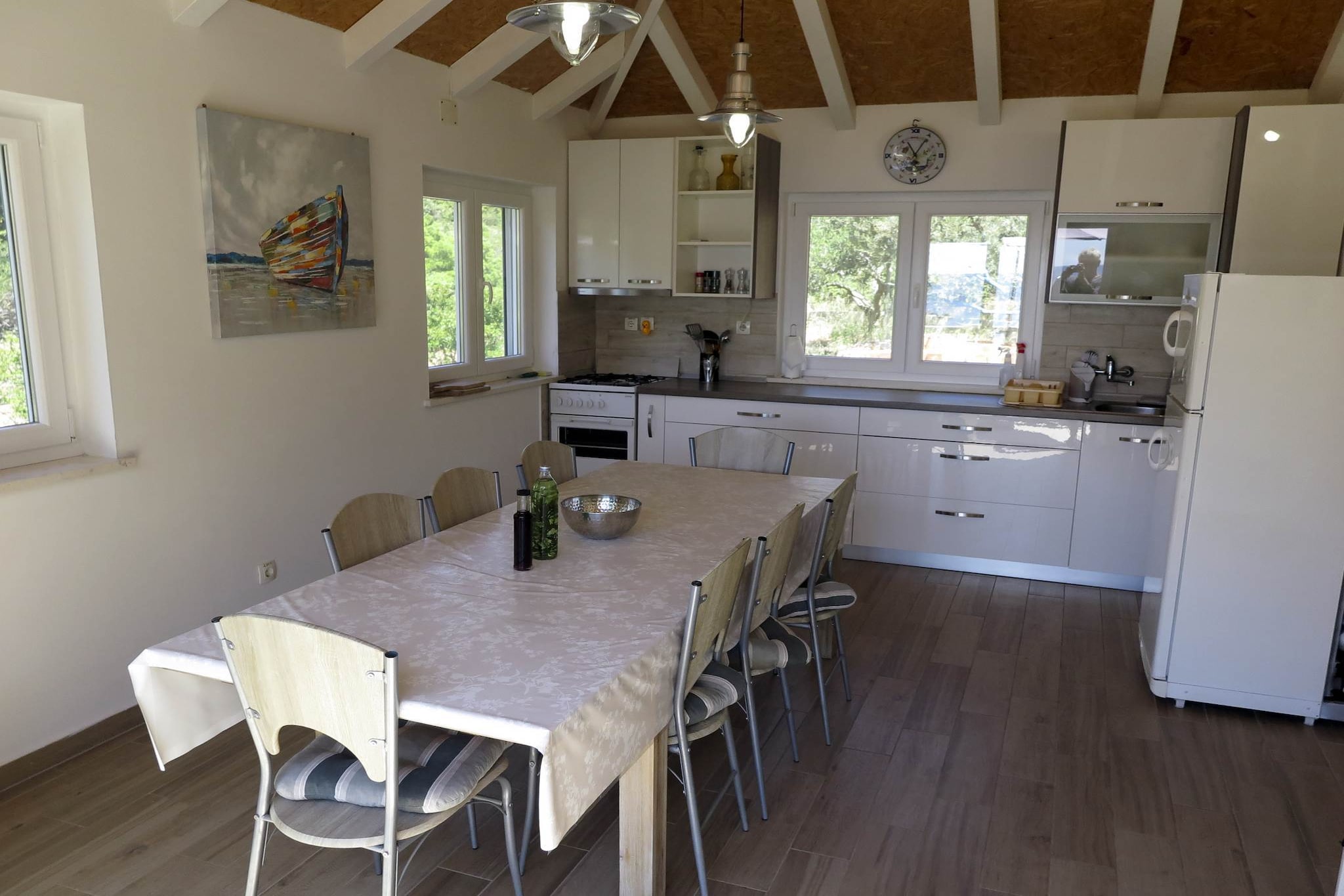 Holiday Home Maja - Four bedroom house with sea view-Eetkamer