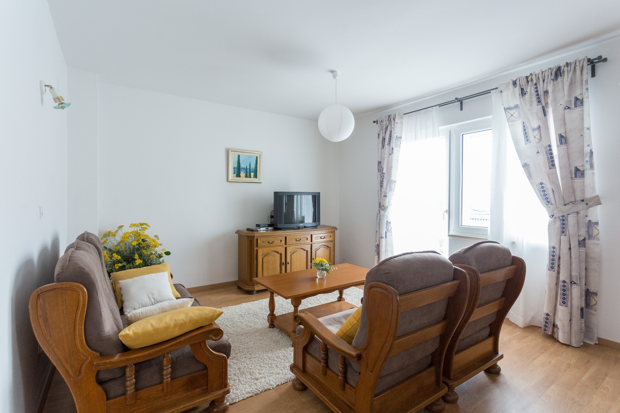 Holiday Home Oleander Sea View - Four Bedroom Holiday Home with Terrace and Sea View-Woonkamer