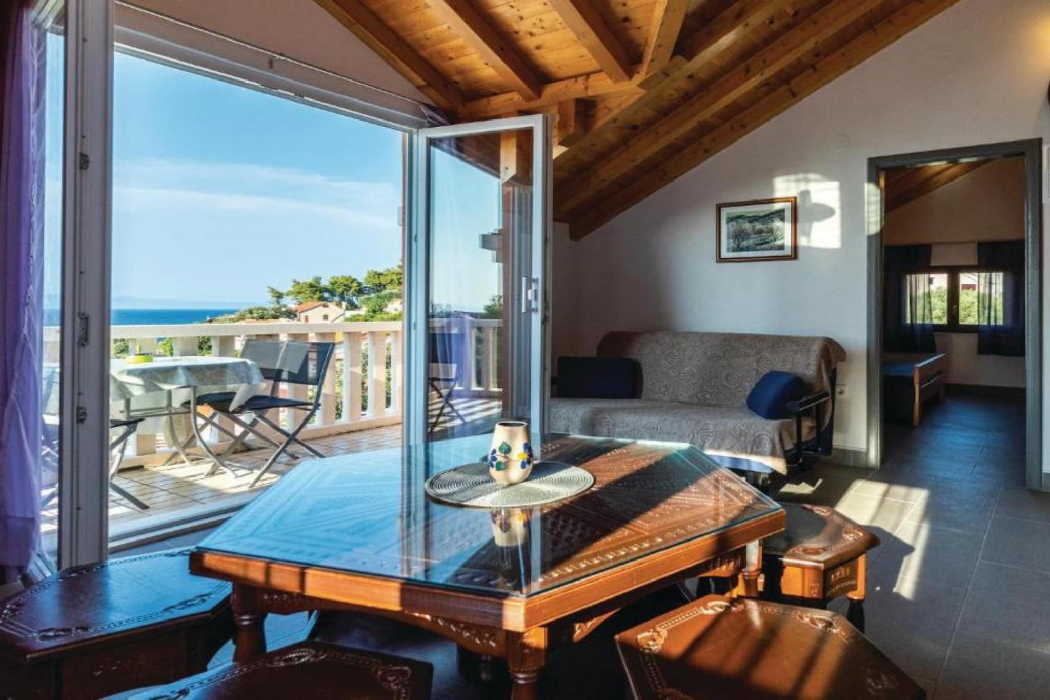 Villa Marko - Villa with swimming pool-Woonkamer