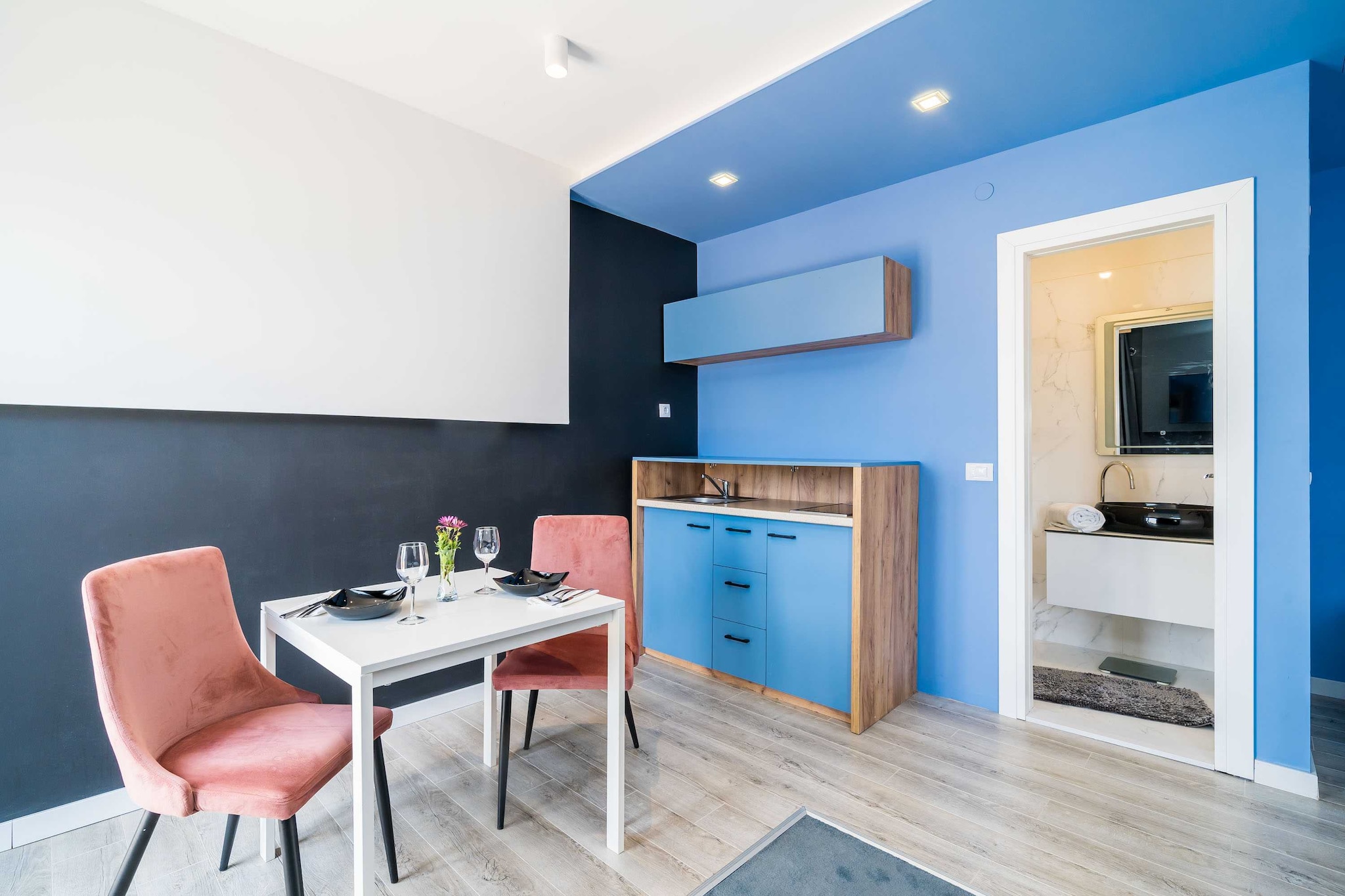 Apartments Tayra are situated in GruÅ¾, a quiet neighbourhood near Dubrovnik's Main Bus Station and Ferry Port, connecting the mainland with various Dalmatian islands. The properties location is perfect for getting  to know undiscovered areas of Dubrovnik and visiting Dubrovnik's breath-taking archipelago.

Kindly note:
Free private parking is provided, reservation is needed.
Luggage storage is possible prior to check in and after check out, so you can explore the city a little more before your departure. 
Pets are not allowed.
Smoking is allowed only outside.

This lovely studio with furnished balcony is perfectly fit for up to two people. It features free WiFi, air conditioning and smart LCD TV, as well as a equipped kitchenette and dining table. The apartment has a private bathroom with walk-in shower and toilet.

Free toiletries (shampoo, soap and toilet paper), hair dryer as well as linens and towels are at your disposal.

Grocery stores, green market, restaurants, cafes, bakeries and ATM's can be  found in the area. Famous Lapad  Bay beaches are 2.5 km away. The famous Old Town of Dubrovnik is 3 km away, with various beaches, historic sights, restaurants, cafes, bars and shops.

Nearest bus station is within walking distance from the property, with buses passing frequently and it takes less than a 10 minute ride to the Old Town, or 30 minute walk.
Dubrovnik Airport is 20 km away from the property.