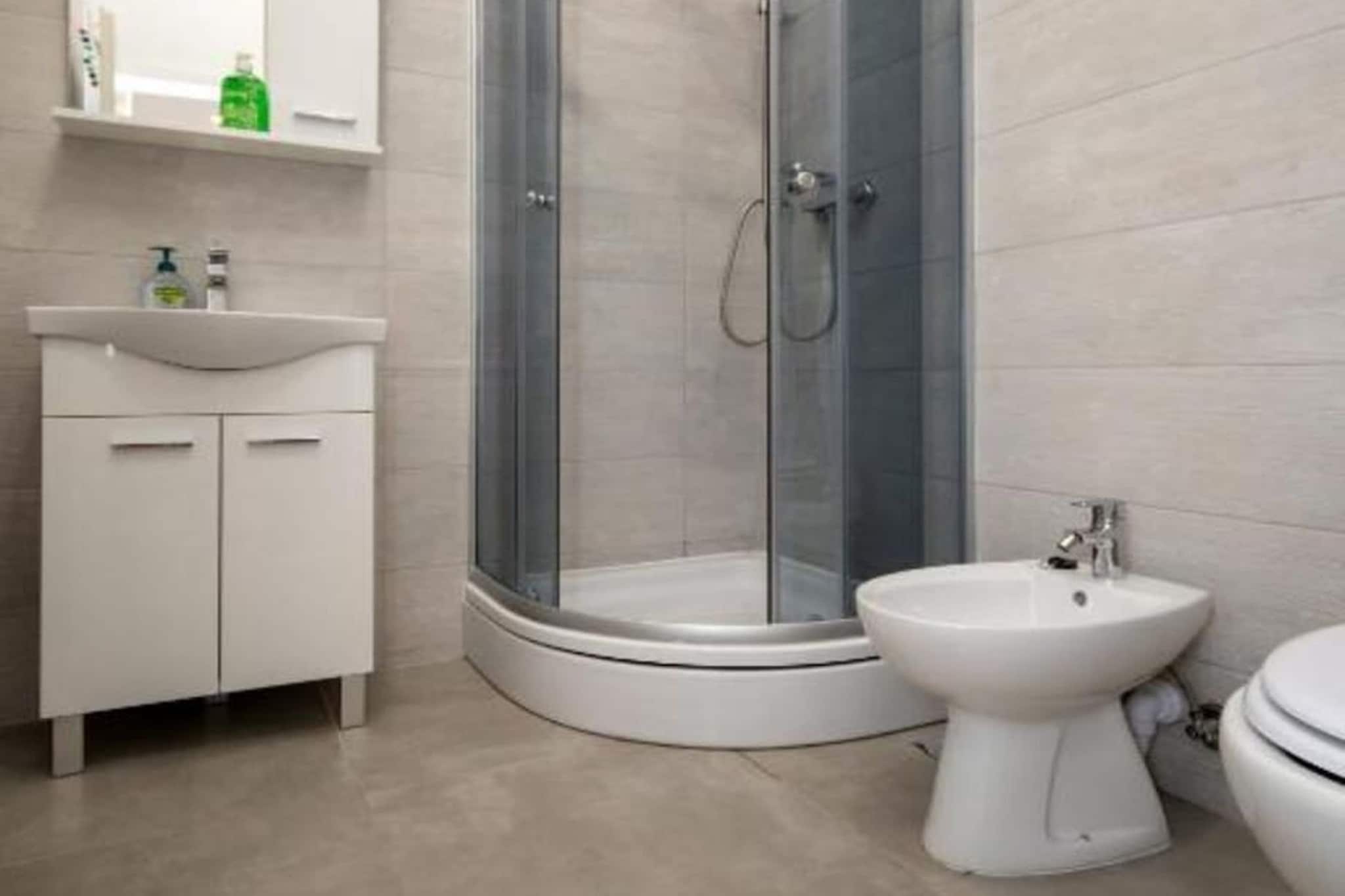 Apartments Melita - Superior Two Bedroom Apartment with Balcony and Sea View (A4) - Badkamer
