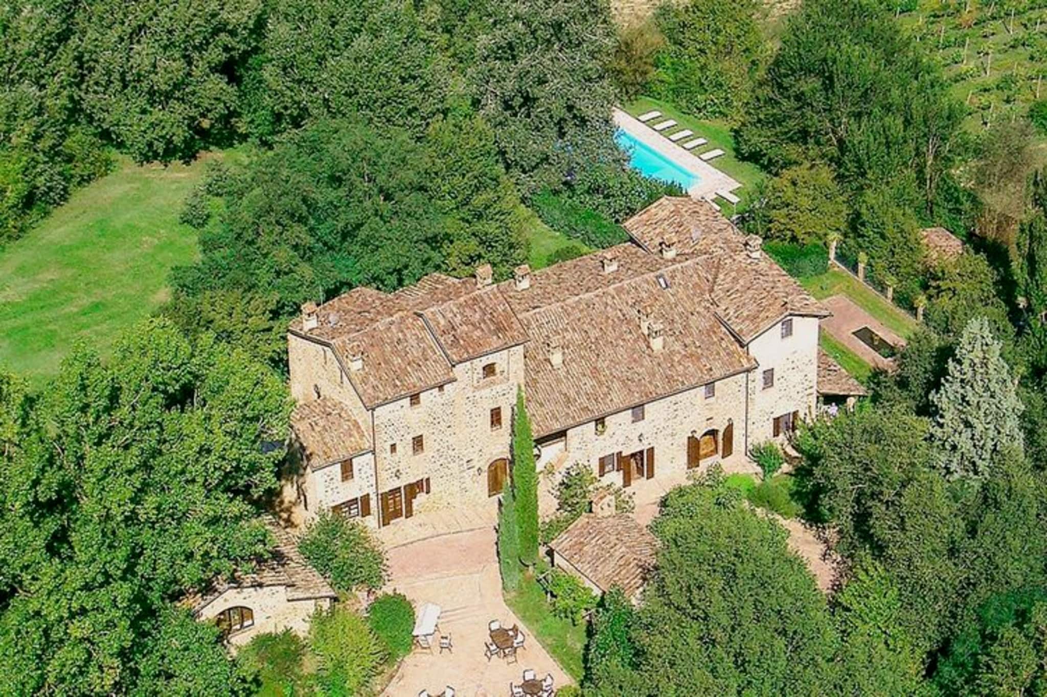 Tower House in Umbria with Pool and Garden