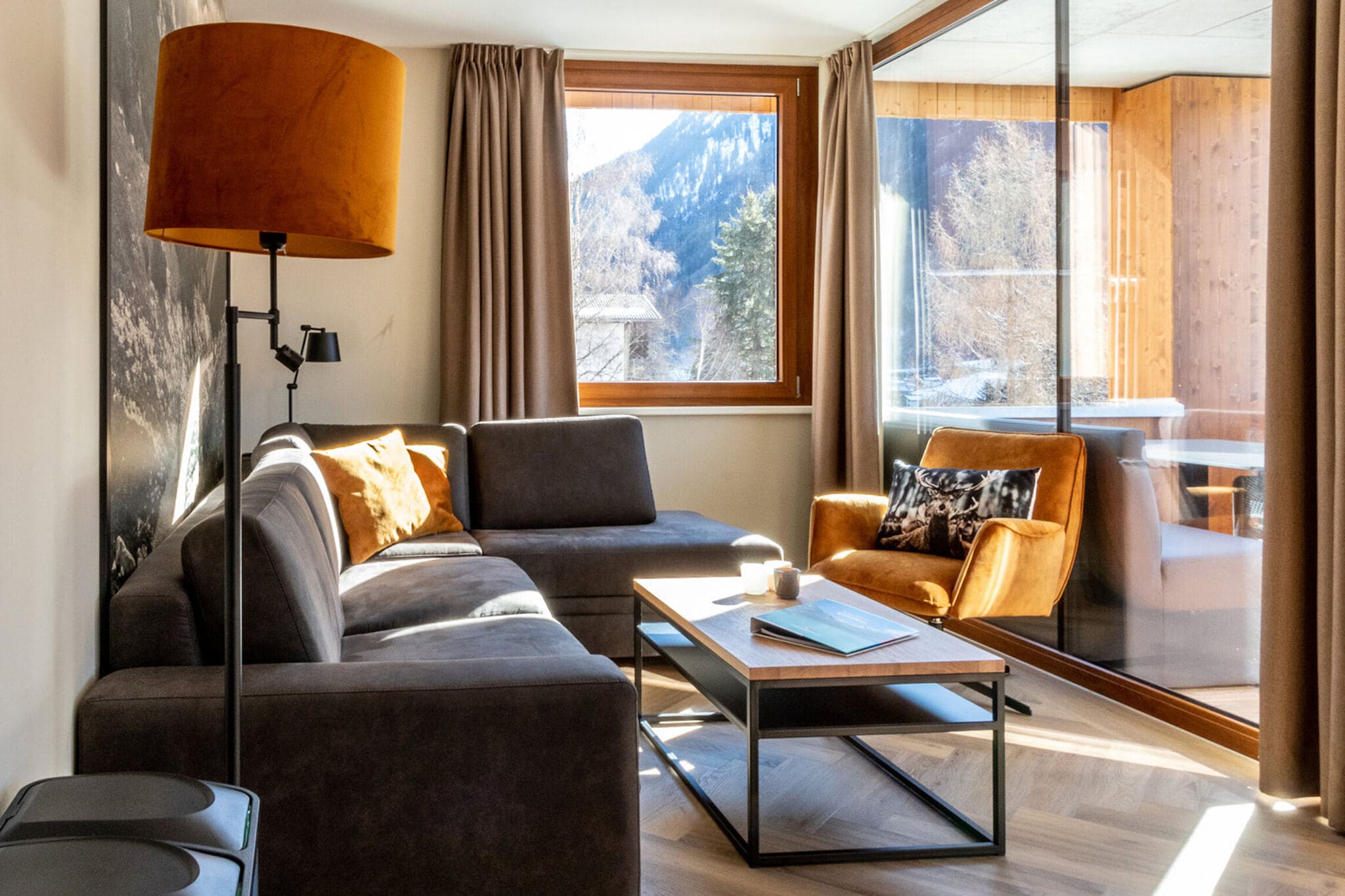 Riant appartement met sauna, skigebied op 600 m.