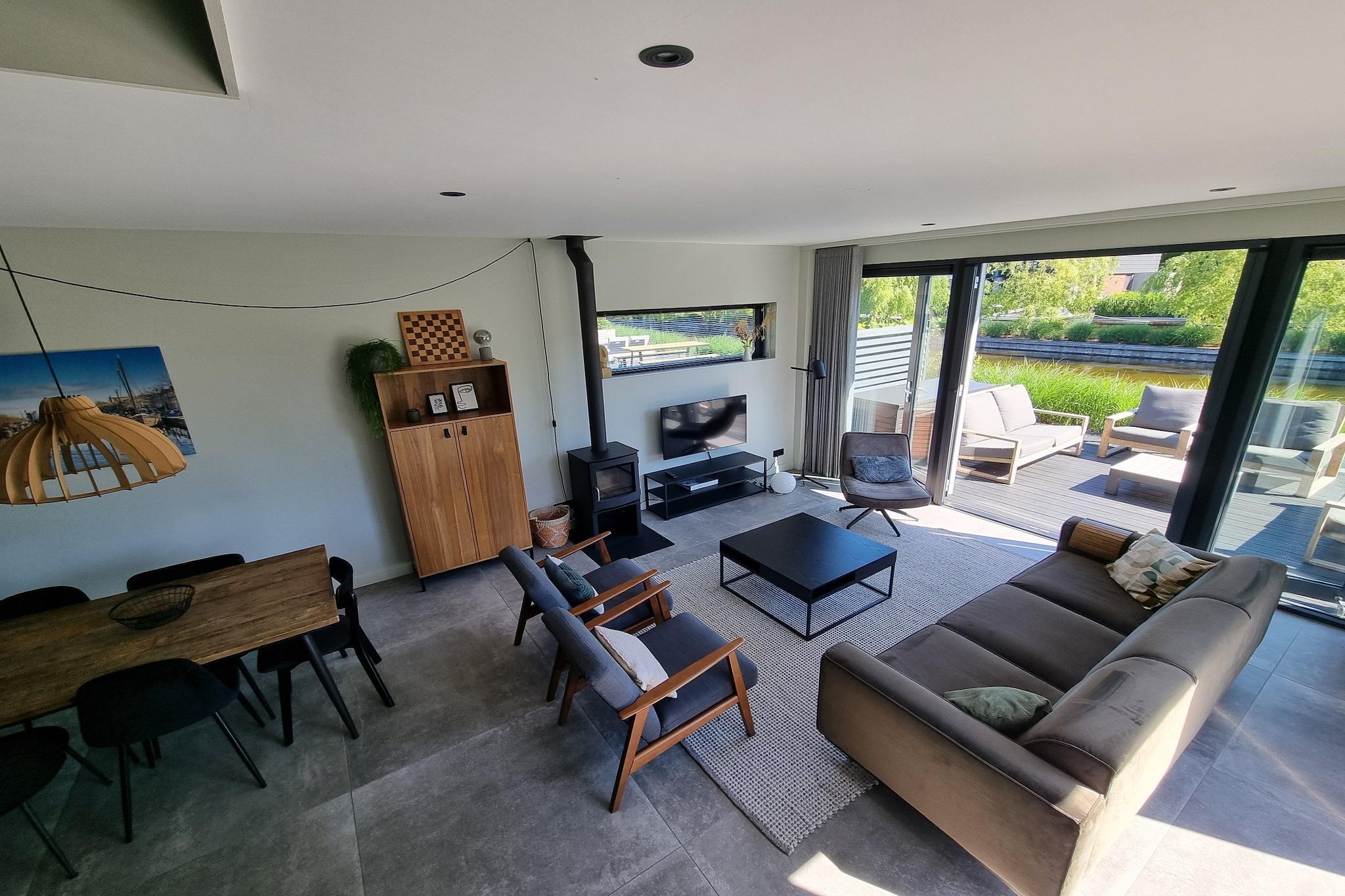 Watervilla Tsien-Wohnzimmer