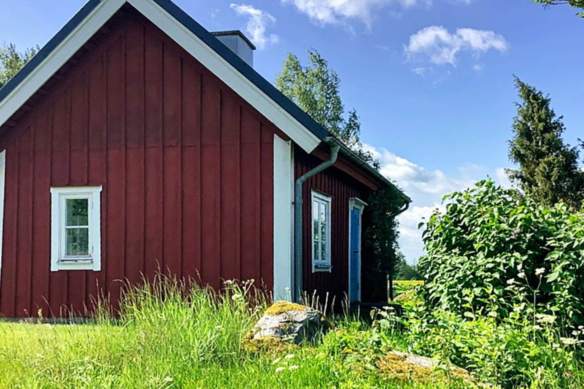 Internet Access DSL, pantry(cooker(2 ring stoves), coffee machine, microwave, fridge-freezer, water from well), Living/bed room(TV), bedroom(single bed, 2x bunk bed), bedroom(single bed), bathroom(washbasin), bathroom(shower(reachable from the outside)), heating(electric), garden furniture, parking