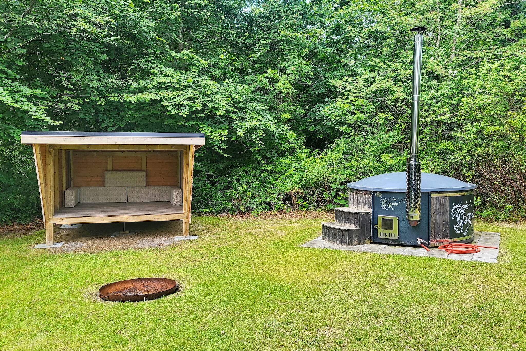 Ferienhaus in Glesborg mit Terrasse - Aussicht