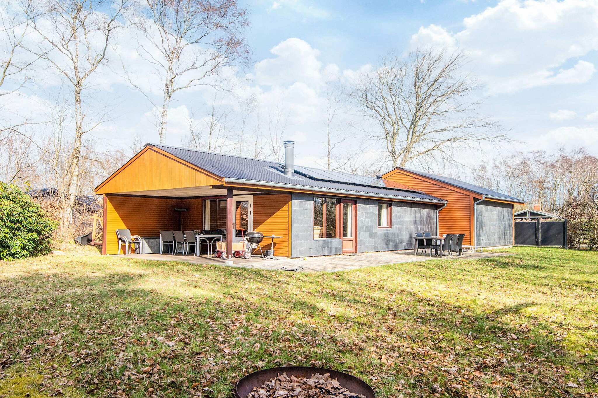 Ferienhaus in Glesborg mit Terrasse - Aussicht