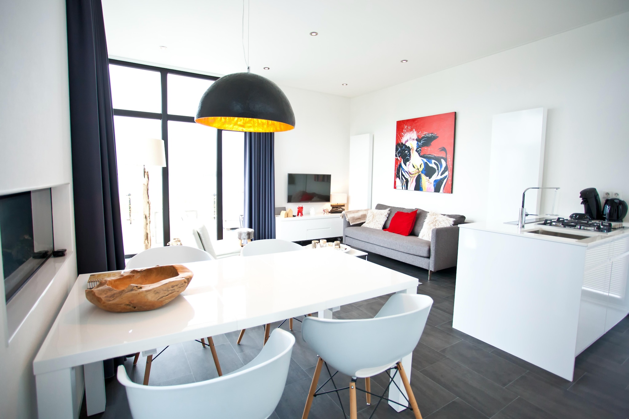 Modern holiday home with a dishwasher, in a holiday park on the Veluwemeer