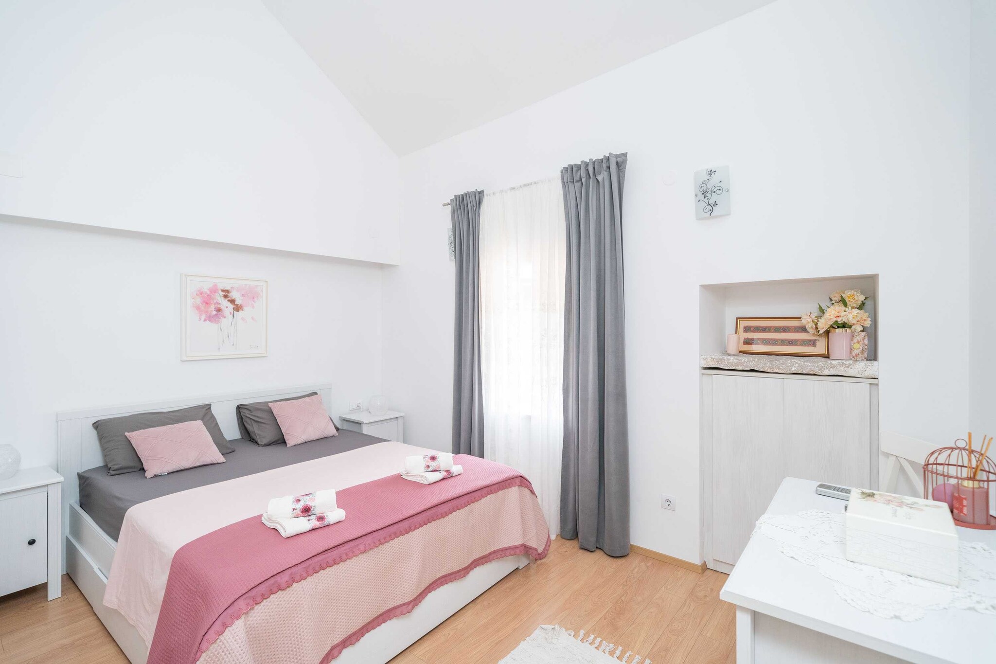Holiday Home Majkovi - Three Bedroom Holiday Home with Swimming Pool-Slaapkamer