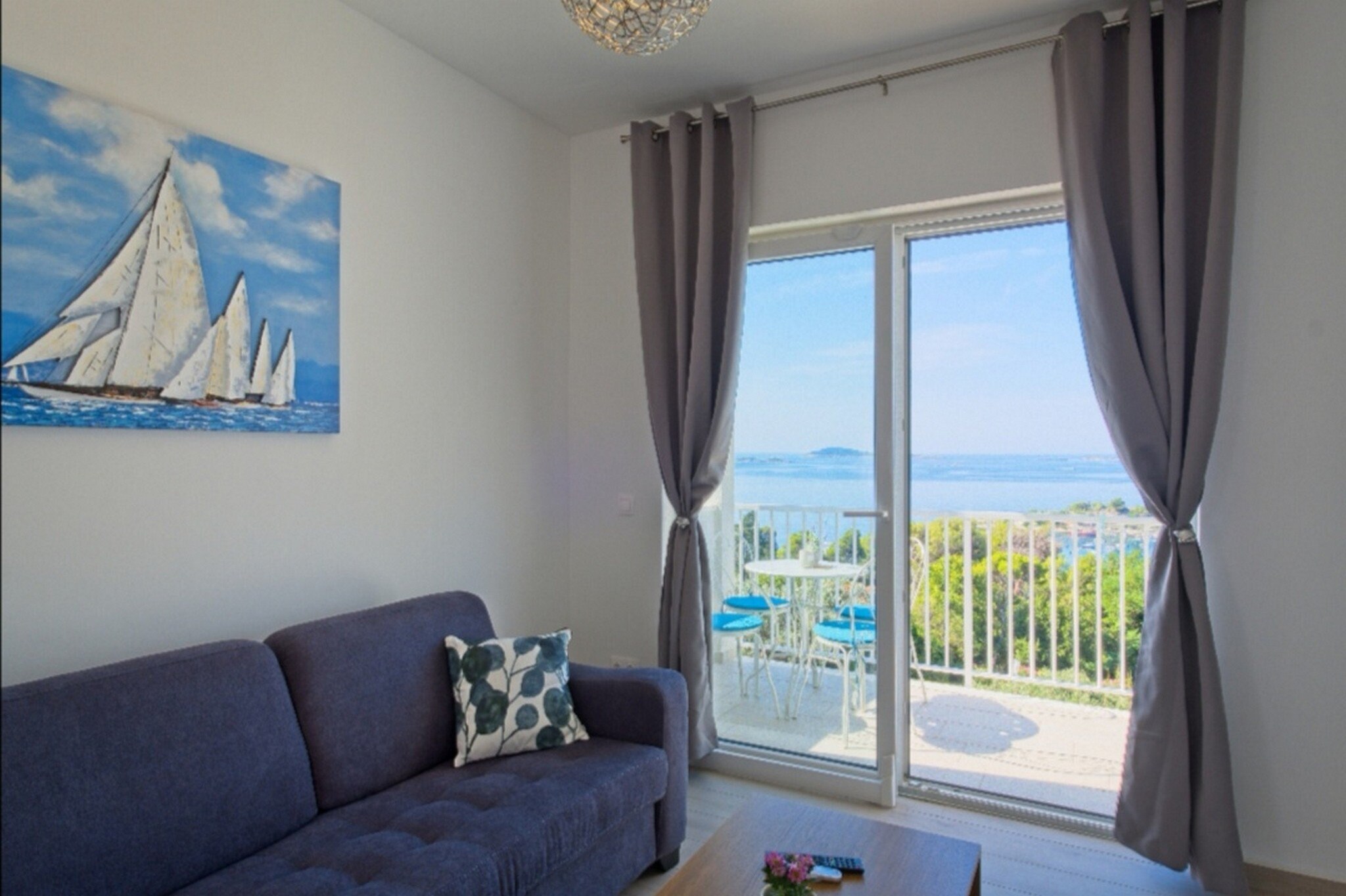 Apartments Grljević - One Bedroom Apartment with Balcony and Sea View (A4)