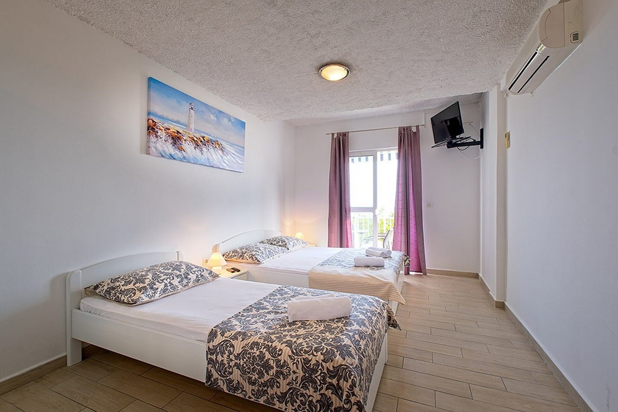 Apartments GrljeviÄ‡ - Studio Apartment with Balcony and Sea View (A3)