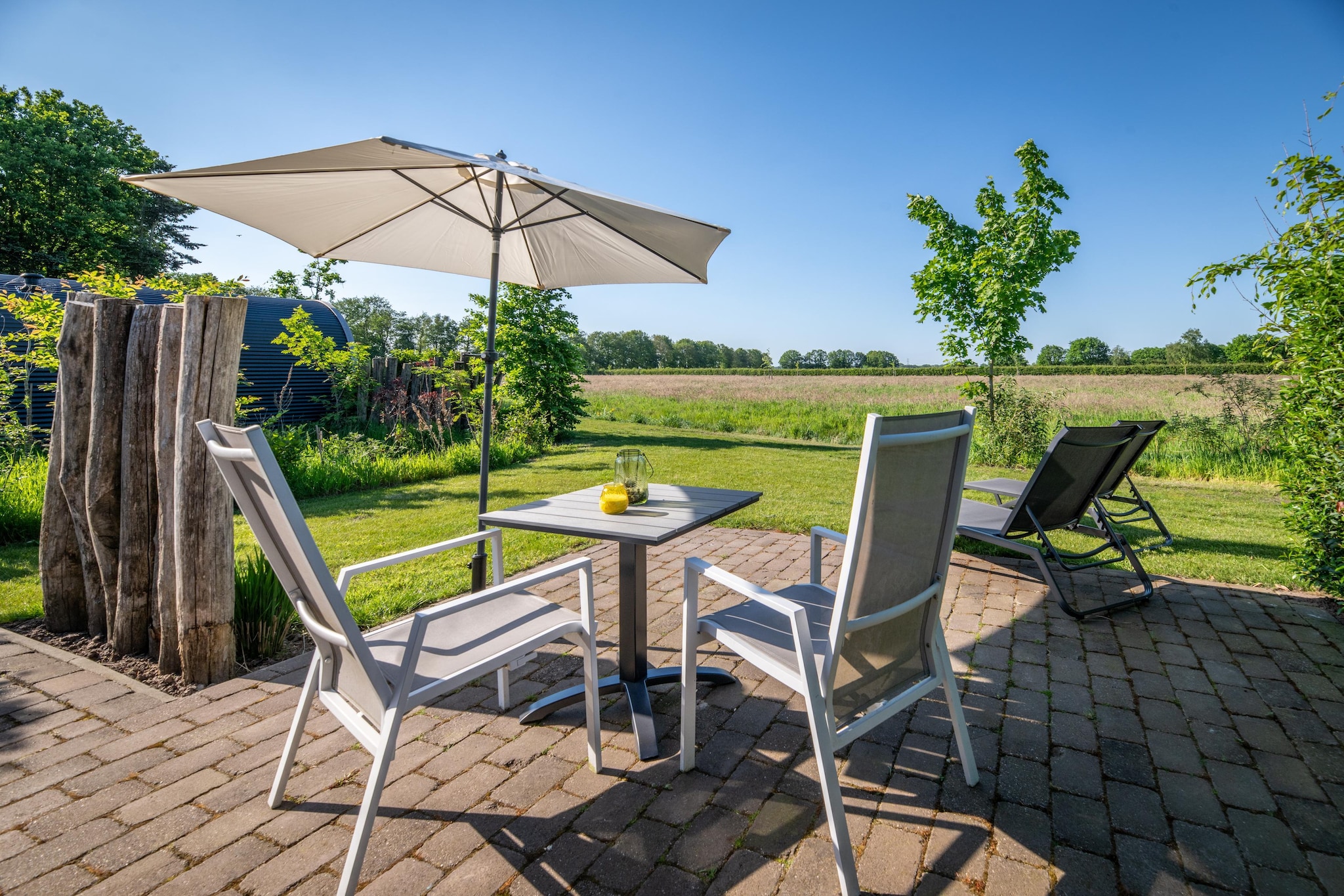 Natuurlodge Tureluur 2p - Terrasbalkon