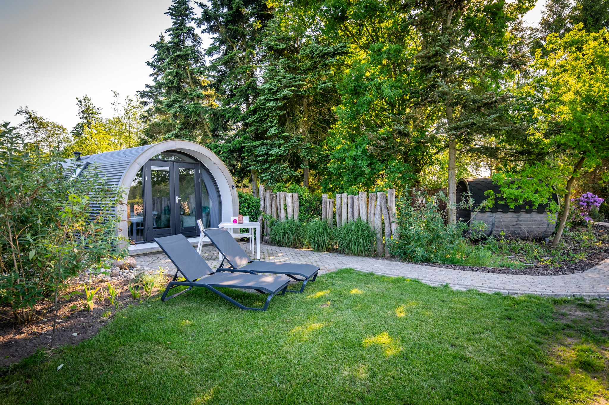 Wellness lodge Wulp 2p - Terrasbalkon