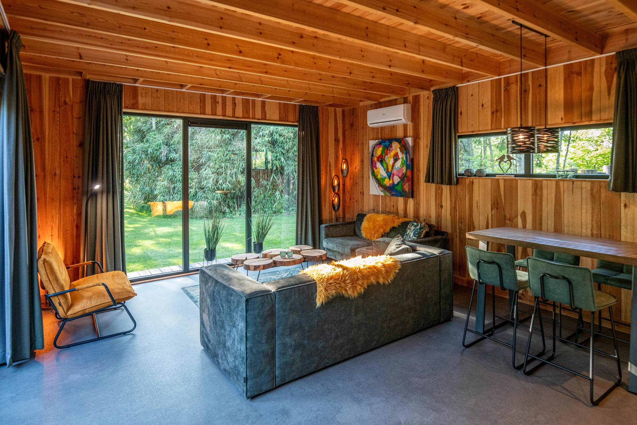 Wellness lodge Grutto 2p - Woonkamer