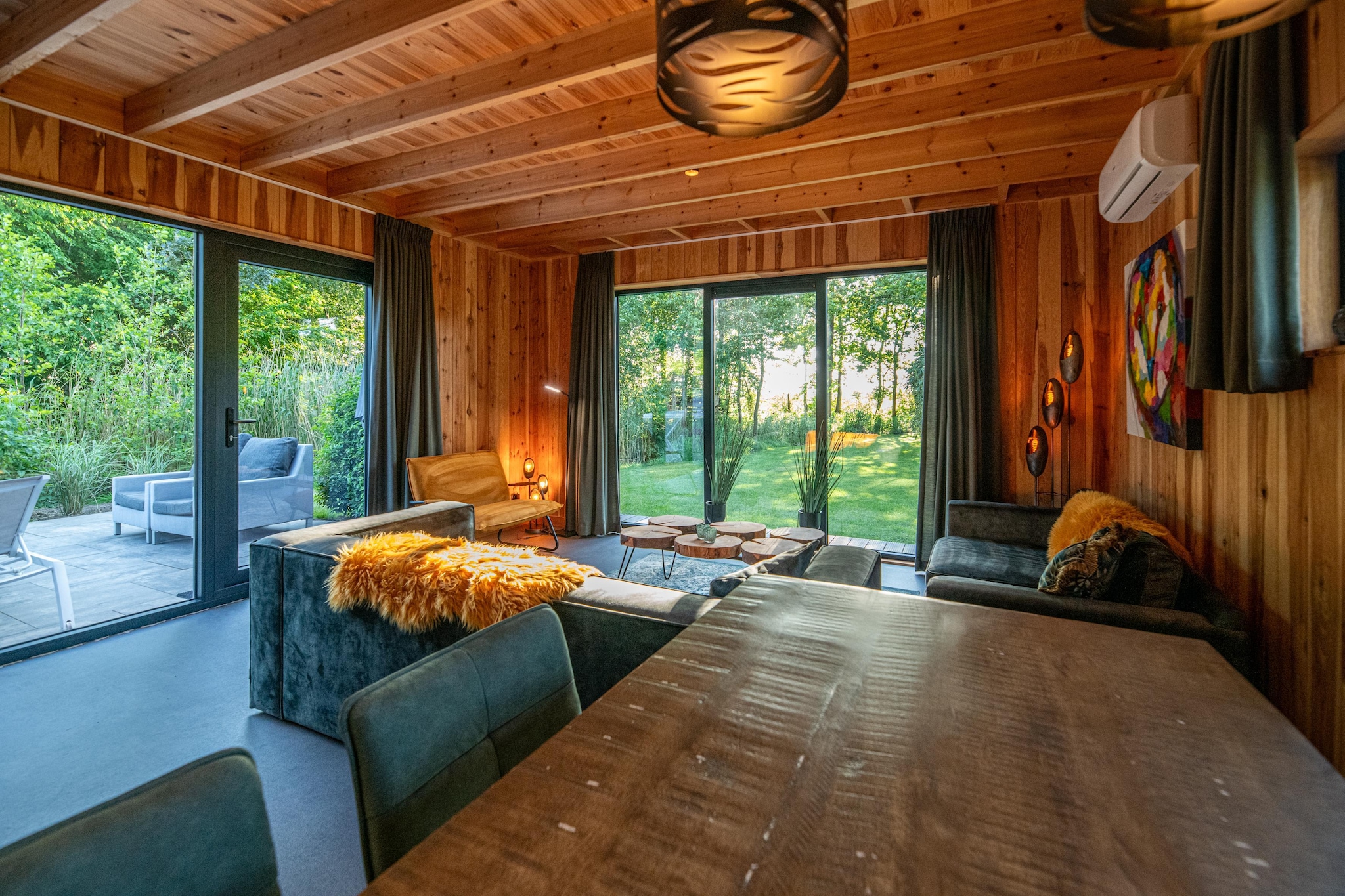 Wellness lodge Grutto 2p - Woonkamer