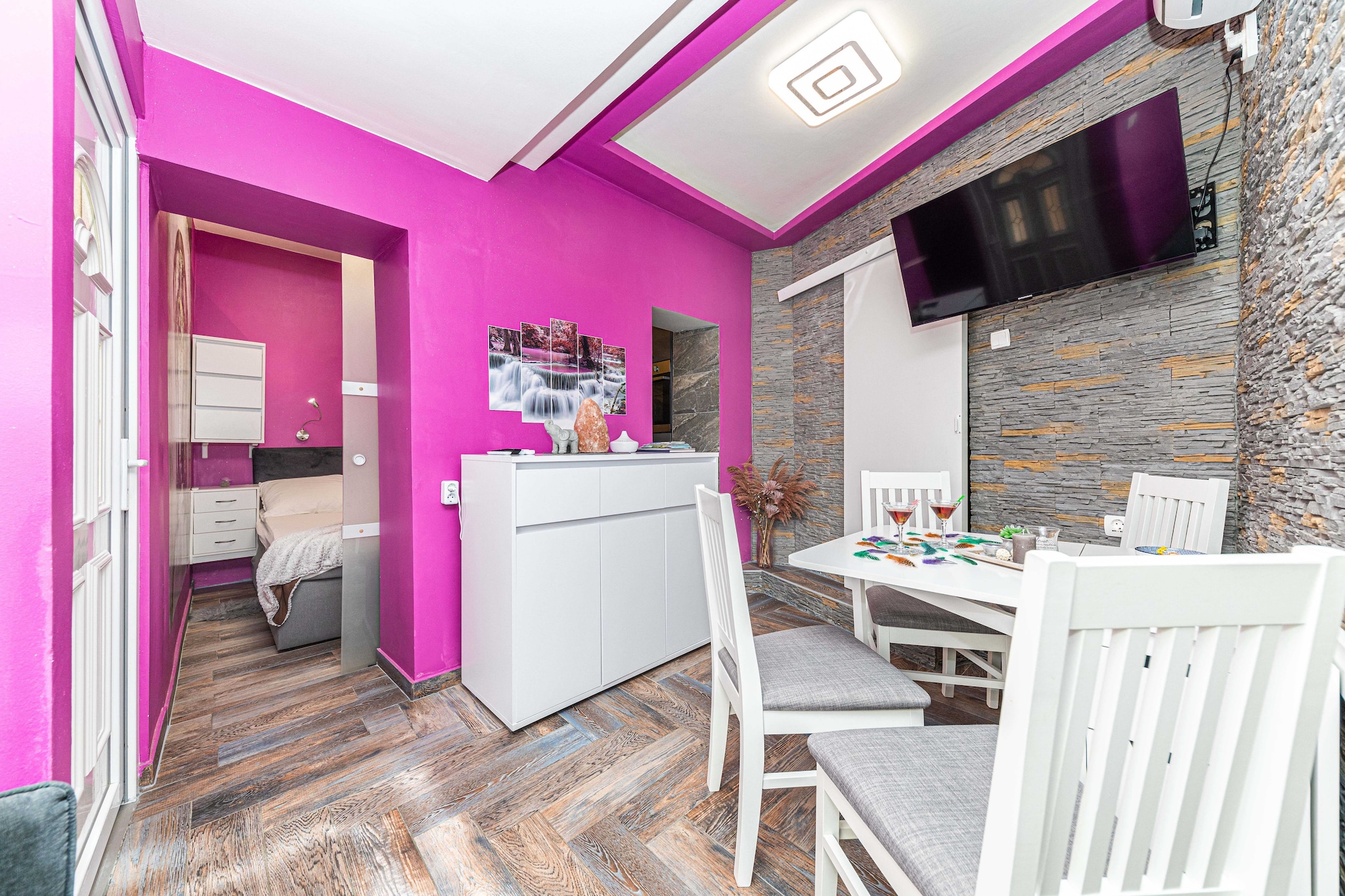 Apartments Keka - Studio Apartment-Woonkamer