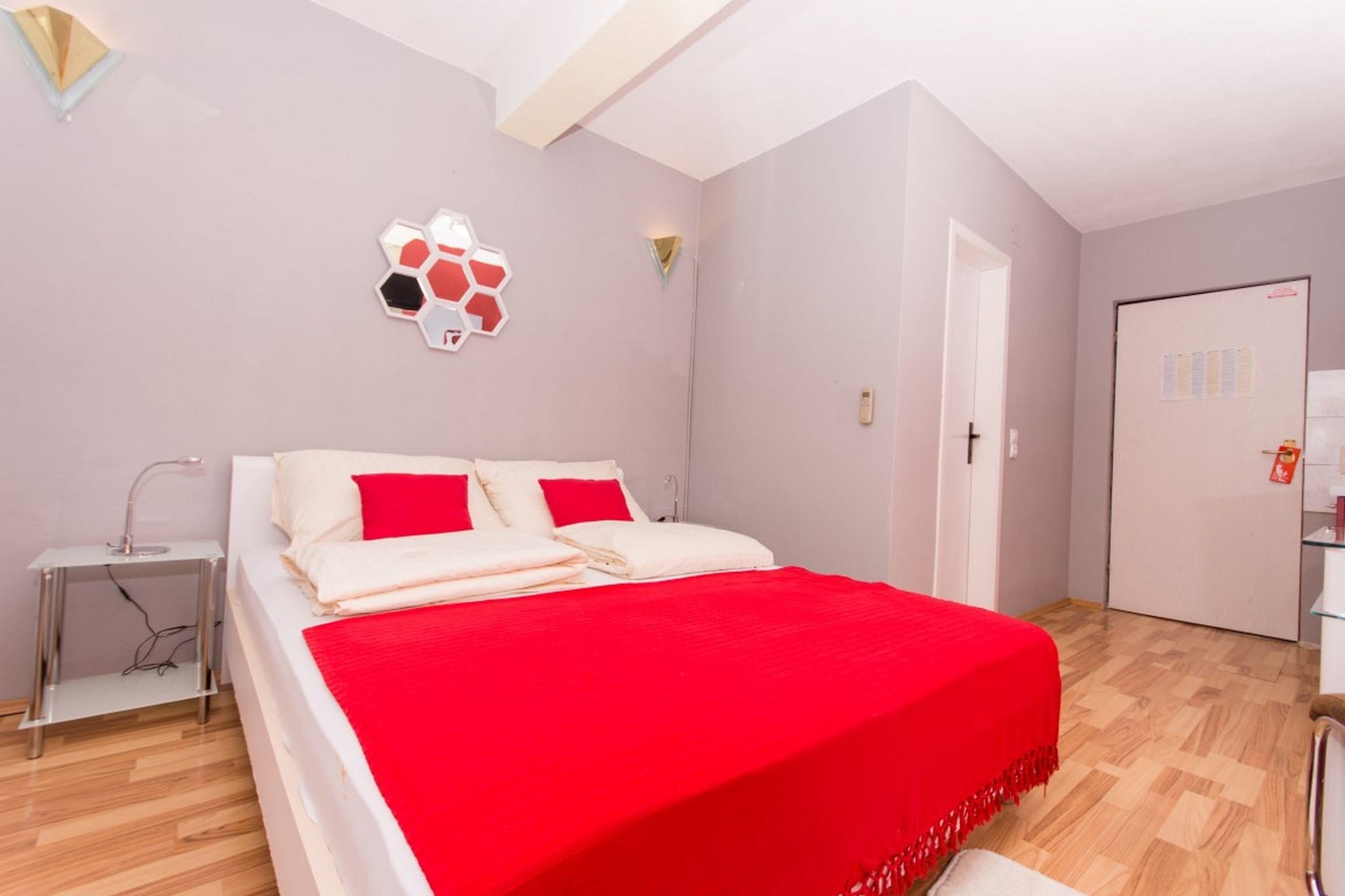 Villa Stil is located in Okrug Gornji located in the beautiful traditional village Okrug Gornji on the Island of ÄŒiovo. Villa Stil is located only 350 m from the beach. 
Spacious terrace fitted with sun beds and parasols as well as a common seasonal outdoor swimming pool and a shared garden are at your disposal.
Free private parking is provided, reservation is not needed.
Pets are not allowed.
Baby cot is available upon request.

This studio apartment with balcony and sea view  can accommodate two people. It features SAT LCD TV as well as air-conditioning. Kitchen is well equipped with refrigerator, trash cans, vitro ceramics and kitchen utensils. The private bathroom comes with shower and toilet.Hair dryer as well as linens and towels are at your disposal.

By virtue of property's advantageous location, situated just 350 m from the restaurant and 350 m from the beach and bus stop, guests can find everything they need for every day life during their vacation in the vicinity of apartment. The closest super market is only 350 m away.

Split airport is only 4.60 km away.