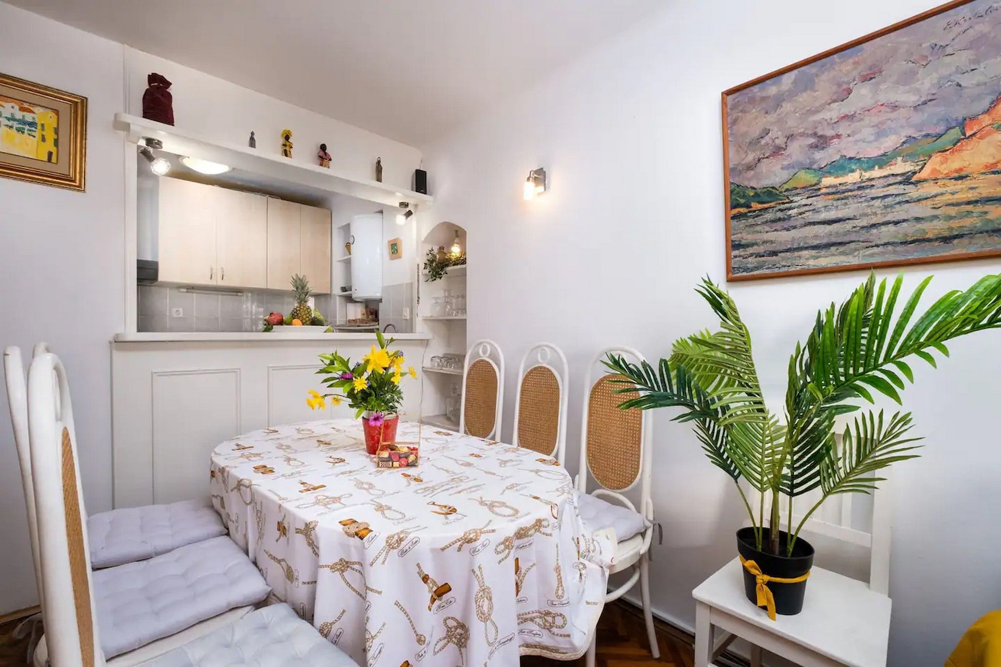 Apartment Jany features self-catering two bedroom apartment located in the heart of The Old Town of Dubrovnik, only 270 meters from Stradun promenade where guests can revel at sights such as the City Walls, Rector's Palace and many more that this UNESCO heritage site offers. Thanks to the property's good location, everything you may need is within a walking distance.
Apartment Jany offers accommodation in one unit with air-conditioning as well as free Wi-fi throughout the property.
If you are arriving by car, please keep in mind that Dubrovnik Old Town is a pedestrian zone.
This two bedroom apartment can comfortably accommodate up to five adults. It features free WiFi, air-conditioning as well as flat-screen TV. It is located in beautiful Old Town of Dubrovnik protected by UNESCO which offers a blend of tradition and fun for young people. The apartment comes with a private bathroom and a living room which is combined with the well equipped kitchen and dining area. The private bathroom includes a shower cabin, toilet, towels and free toiletries. This apartment is located on the first floor.
The apartment is located in Historic Old Town. Guests can explore sights such as the City Walls, Stradun, Rector's Palace, and many more that this UNESCO heritage site offers or relax at one of the many cafes and restaurants. Grocery stores, restaurants, bars, and cafes can be found within 50 meters range, as well as bakeries and ATMs. Famous Buza beach is 350 m from the accommodation. Night club Revelin is a few minutes from the apartment. You can enjoy your mornings on a beautiful terrace of the City cafe with an affordable breakfast.
Dubrovnik Bus Station and Ferry Port, connecting the mainland with various Dalmatian islands, are 3.5 km from the apartment, while Dubrovnik Airport is 21 km away.