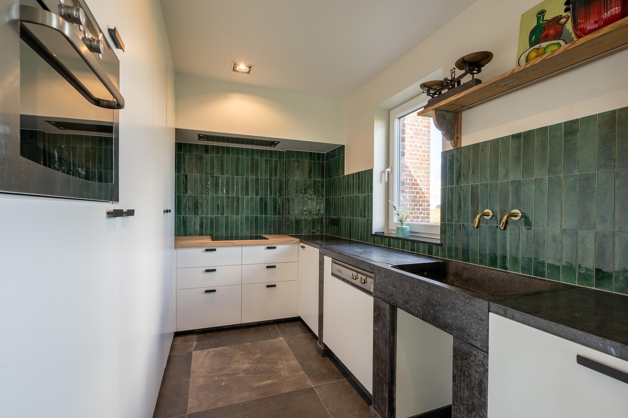 This cottage is part of a larger property (BE-8972-10) but can be rented out separately when the main home is not rented out. So you can enjoy the large domain and stay in the new, cozy annex of the group accommodation. It has a roofed terrace, fenced garden, and barbecue and is perfect for a family with children to enjoy.

The beach at 25 km is perfect to spend a day swimming and sunbathing. Culture enthusiasts can visit the Westhoek to explore the First World War remnants like the Menin Gate Memorial in Ypres. You might love to pay a visit to the Bellewaerde theme park with your kids or the Plopsaland De Panne. You must definitely visit Saint-Sixtus Abbey to know more about the Westvleteren Trappist brewery.  Both supermarkets and restaurants are available nearby at 2 km.

Kids will be delighted to play with the trampoline. Spend time with the family on the terrace and furnished garden enjoying the barbecue. Safe parking is also arranged. Boules court and a table tennis table are provided for recreation purposes.

The airport is 50 km and public transport is at 800 m.