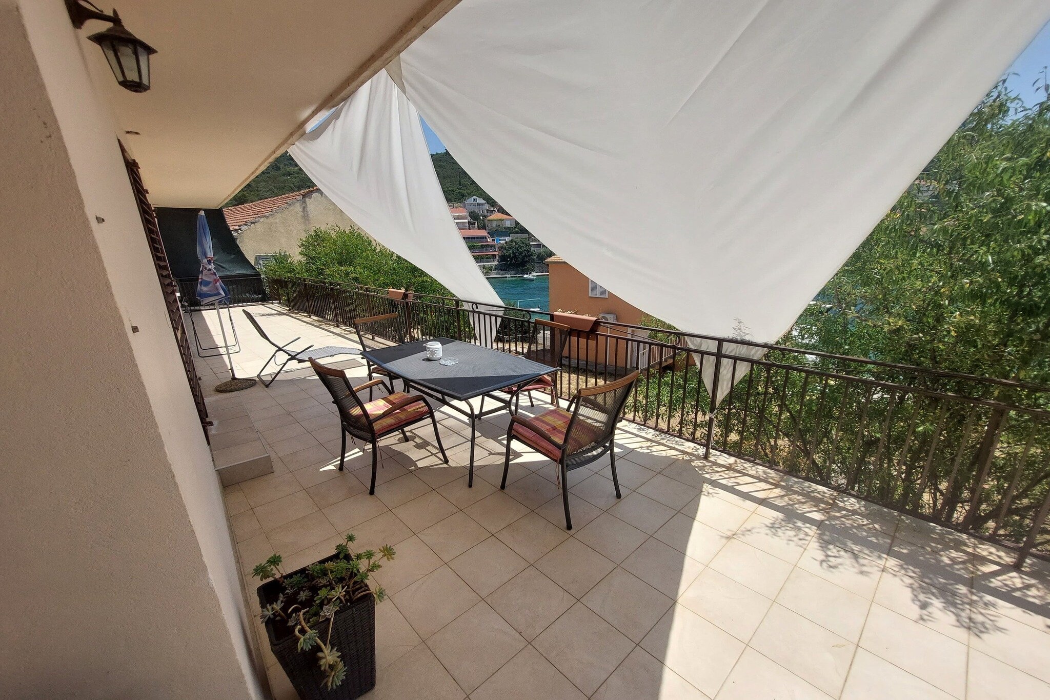 Apartment Dominik - Two Bedroom Apartment with Terrace and Sea View-Terras