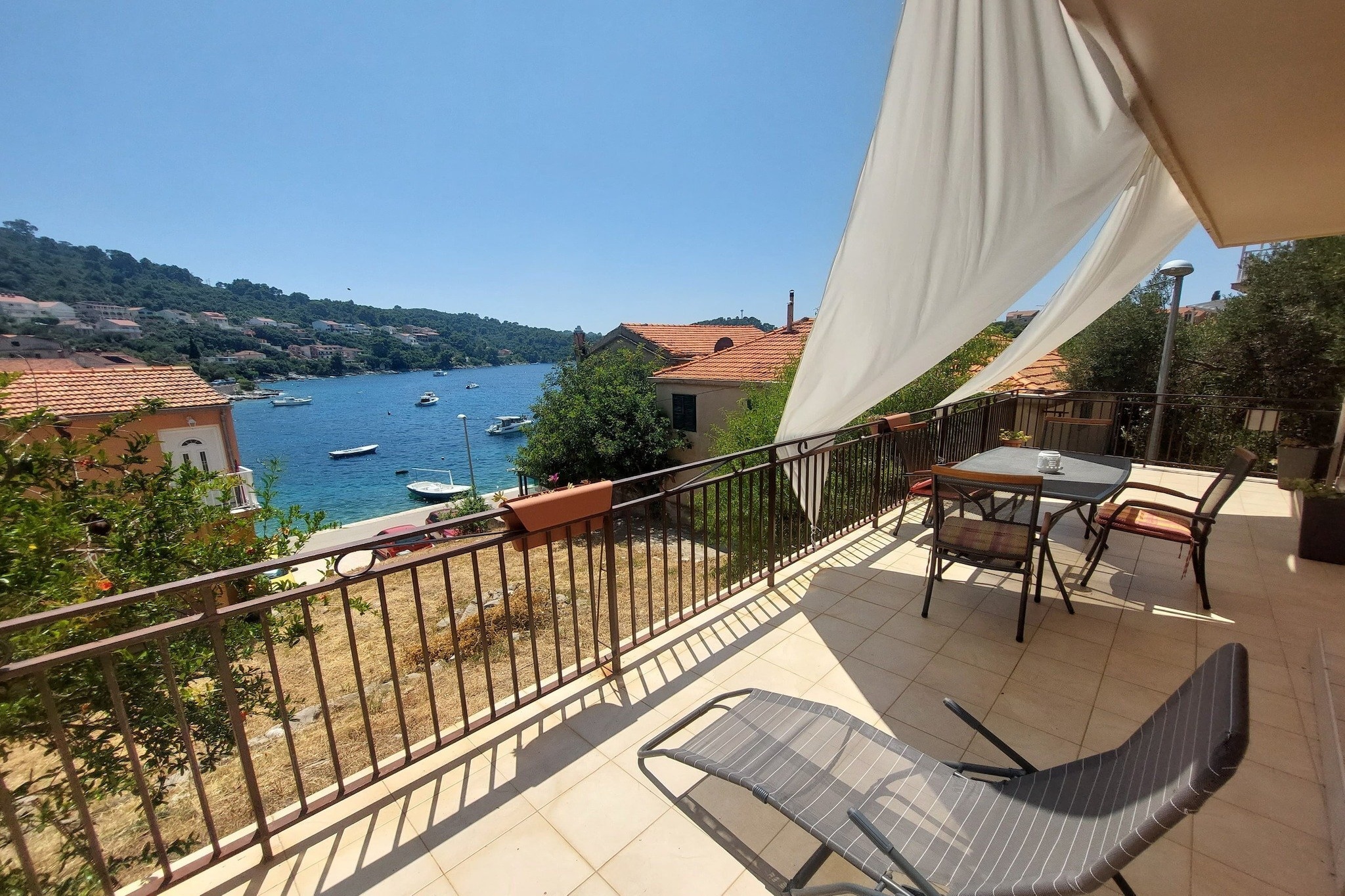 Apartment Dominik - Two Bedroom Apartment with Terrace and Sea View-Terras
